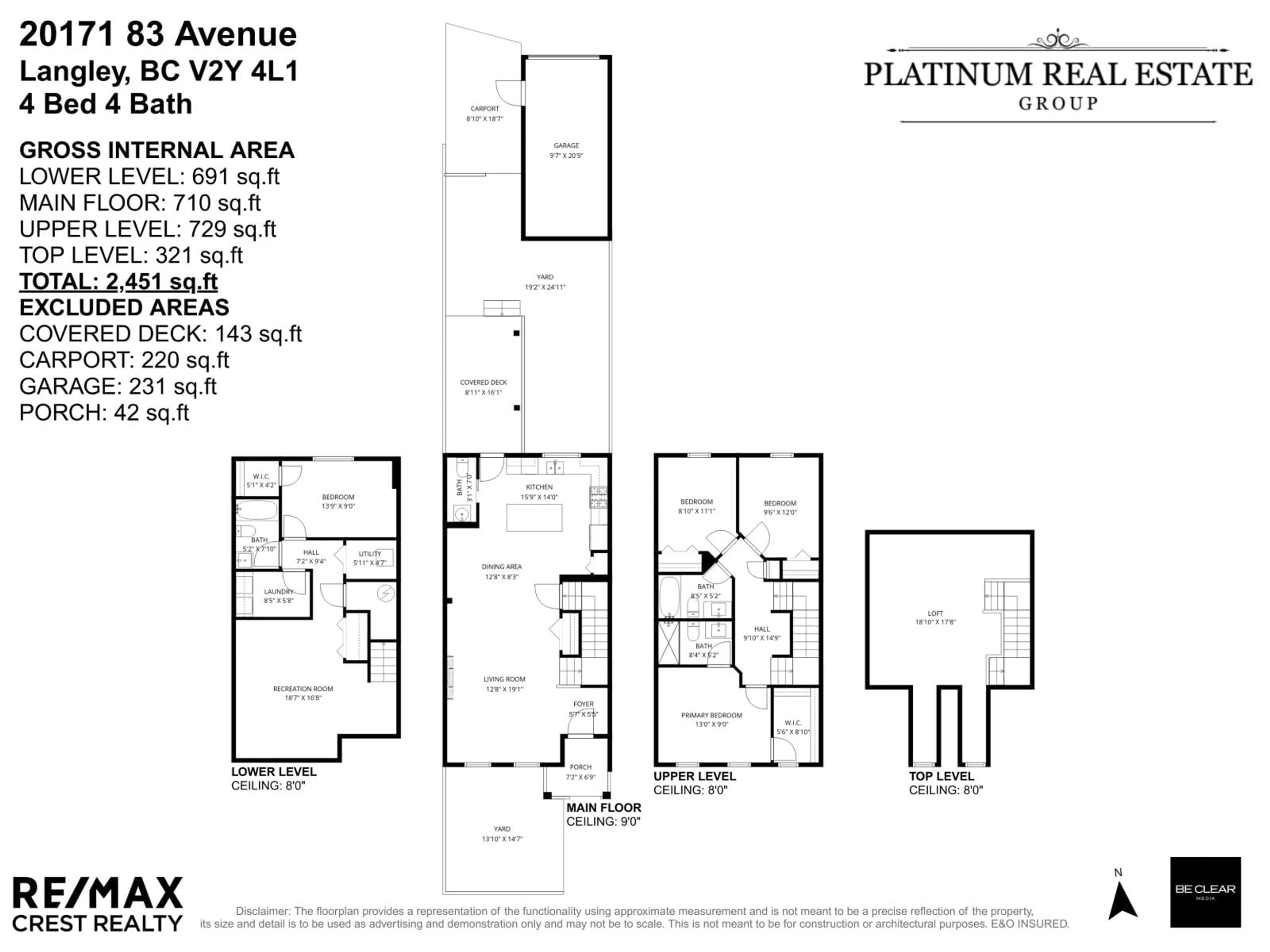 Floor plan for 20171 83 AVENUE, Langley British Columbia V2Y4L1