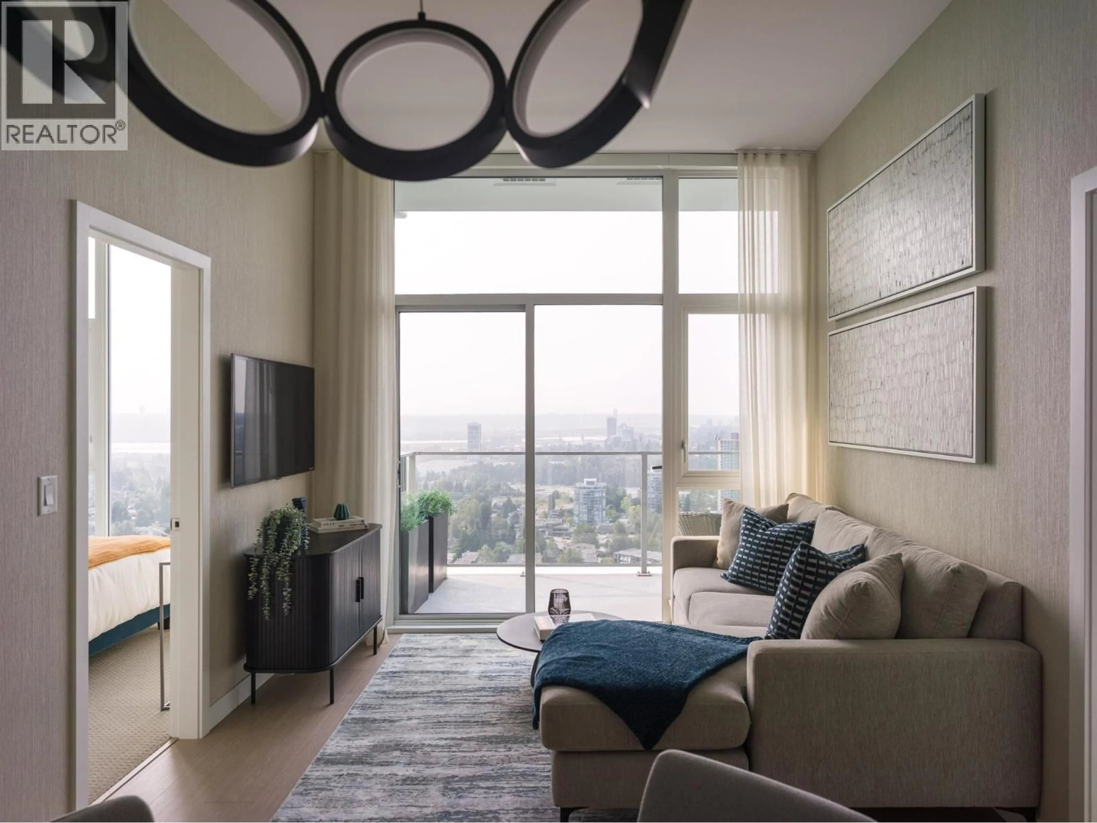 Living room with furniture, unknown for 2505 - 555 SYDNEY AVENUE, Coquitlam British Columbia V3K0G5