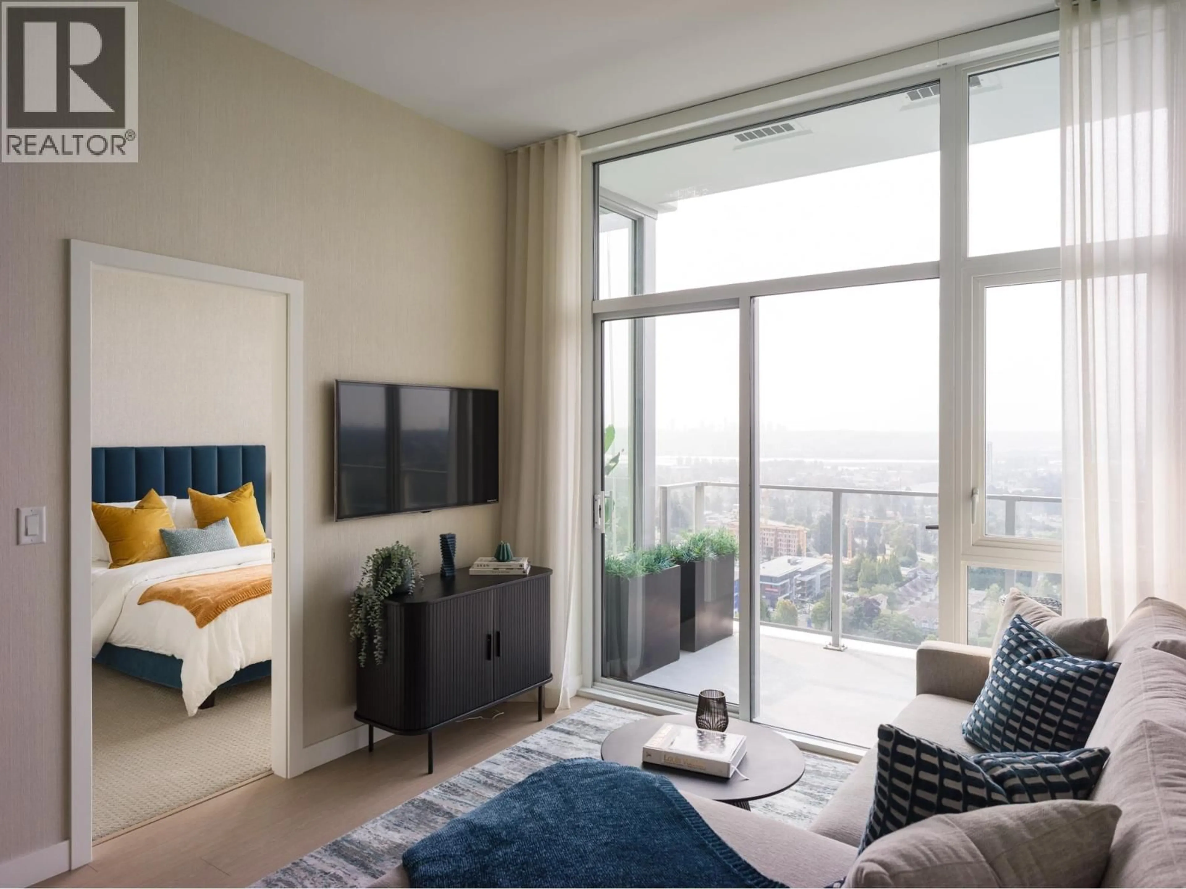 Living room with furniture, unknown for 2505 - 555 SYDNEY AVENUE, Coquitlam British Columbia V3K0G5