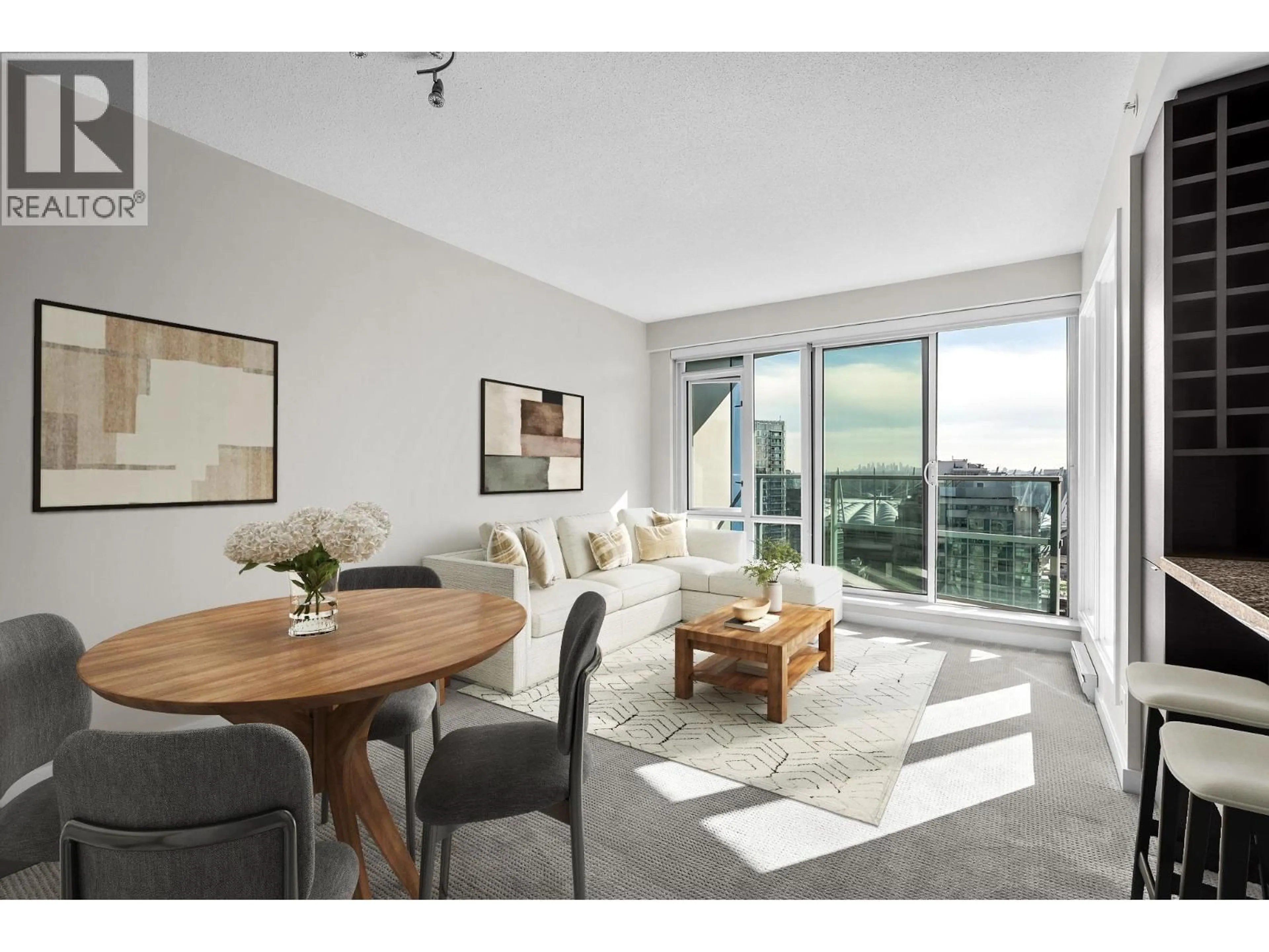 Living room with furniture, unknown for 2306 - 833 HOMER STREET, Vancouver British Columbia V6B0H4