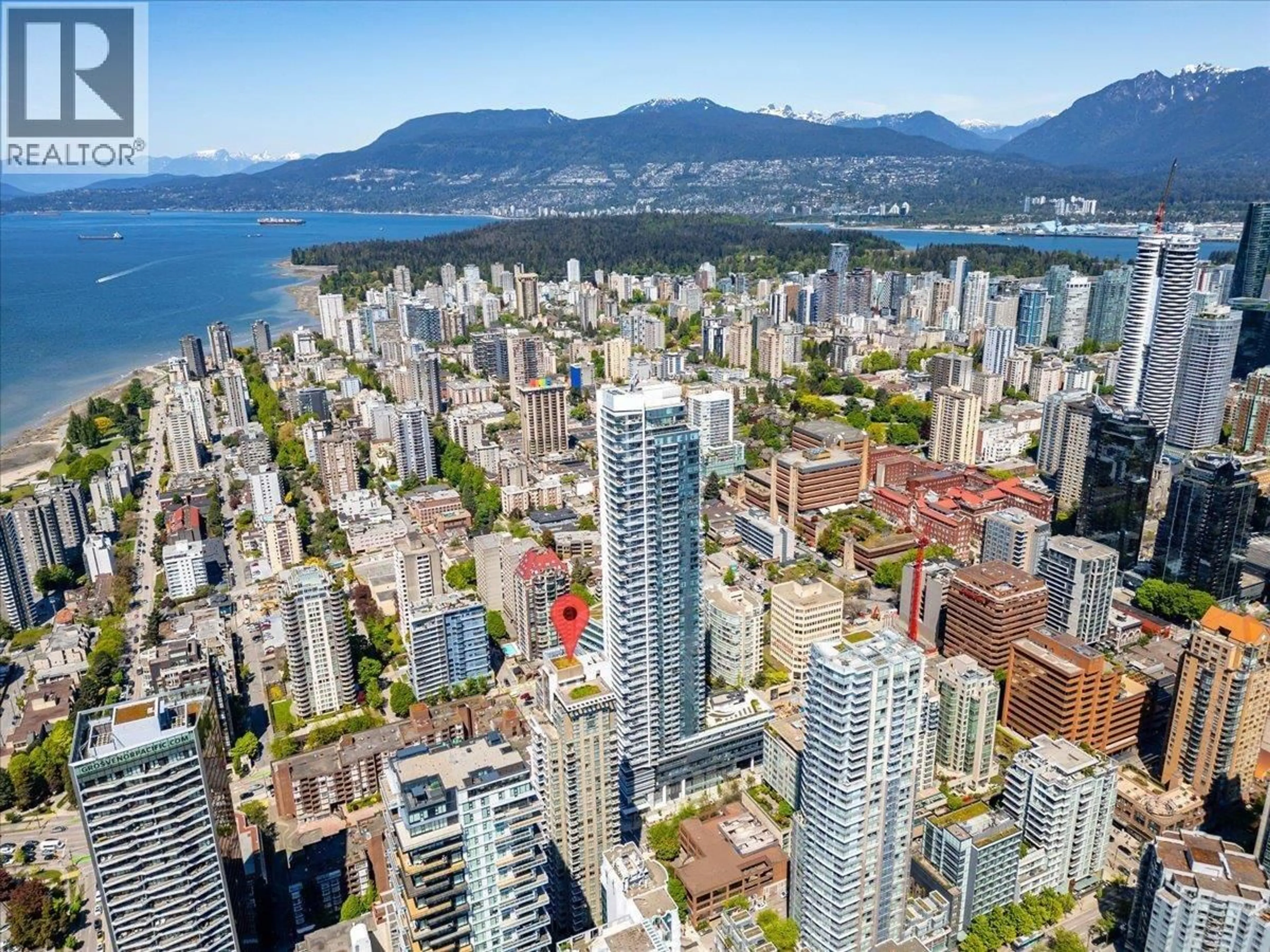 A pic from outside/outdoor area/front of a property/back of a property/a pic from drone, city buildings view from balcony for 1506 - 1308 HORNBY STREET, Vancouver British Columbia V6Z0C5