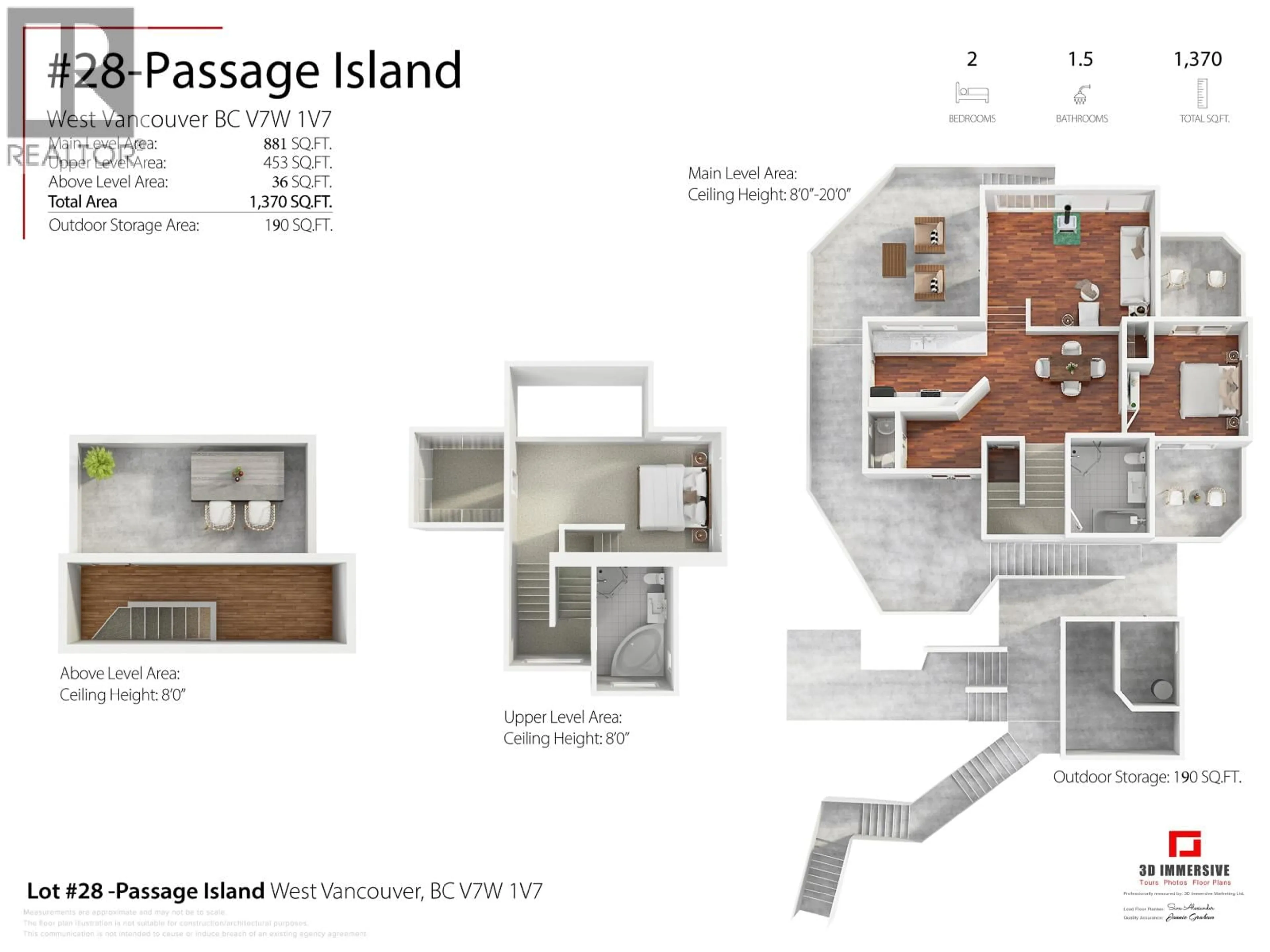Floor plan for 28 PASSAGE ISLAND, Vancouver British Columbia V7W1V7