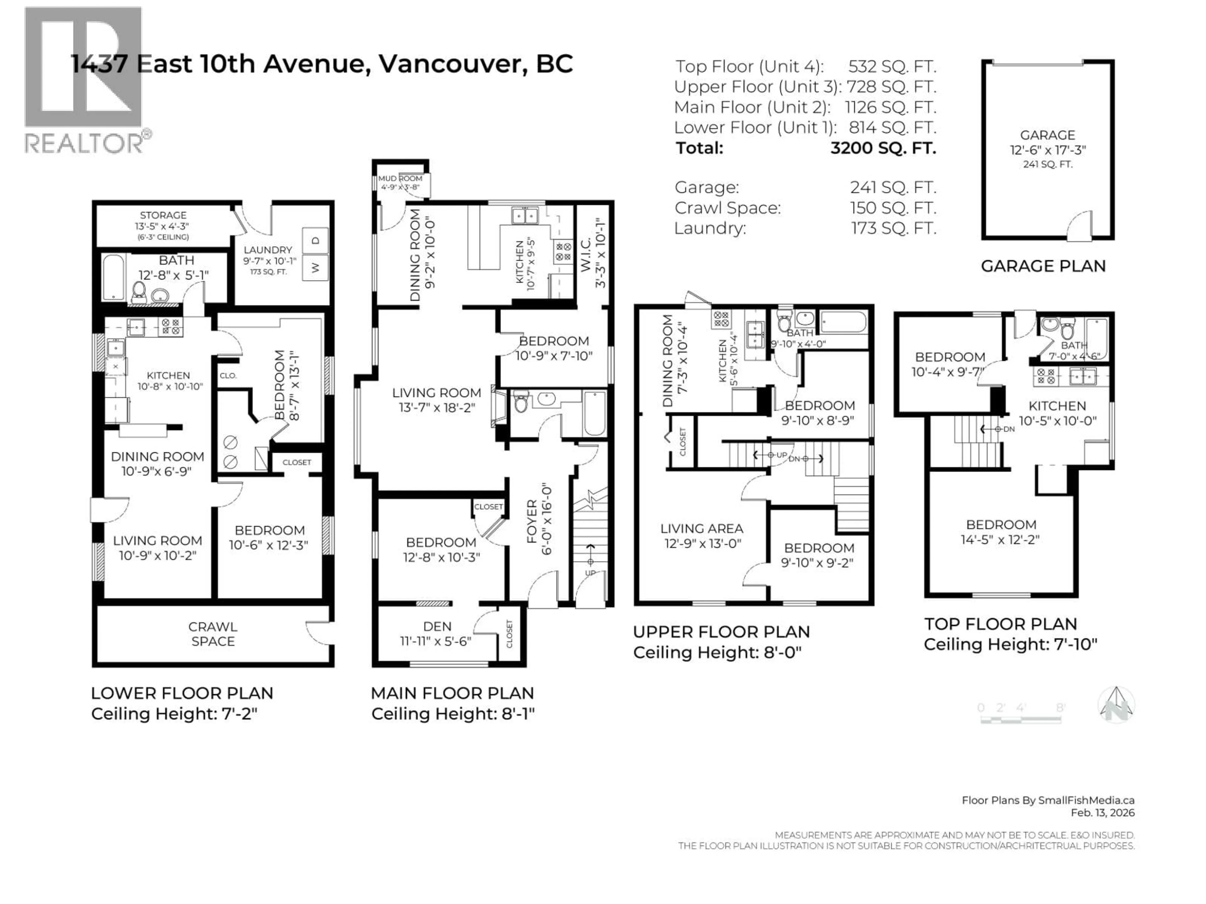 Floor plan for 1437 10TH AVENUE, Vancouver British Columbia V5N1X4