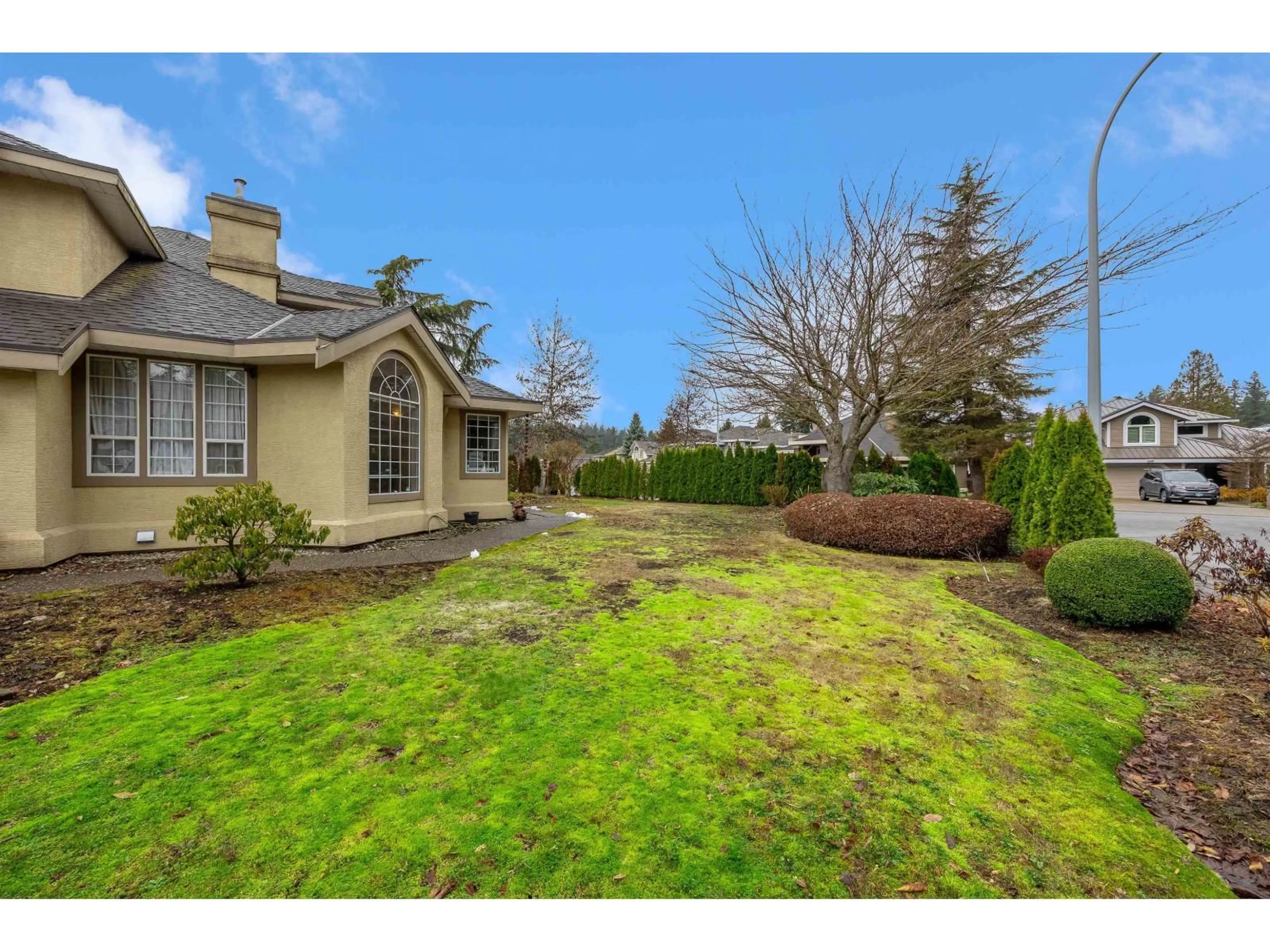 A pic from outside/outdoor area/front of a property/back of a property/a pic from drone, street for 2443 150 STREET, Surrey British Columbia V4P1N9