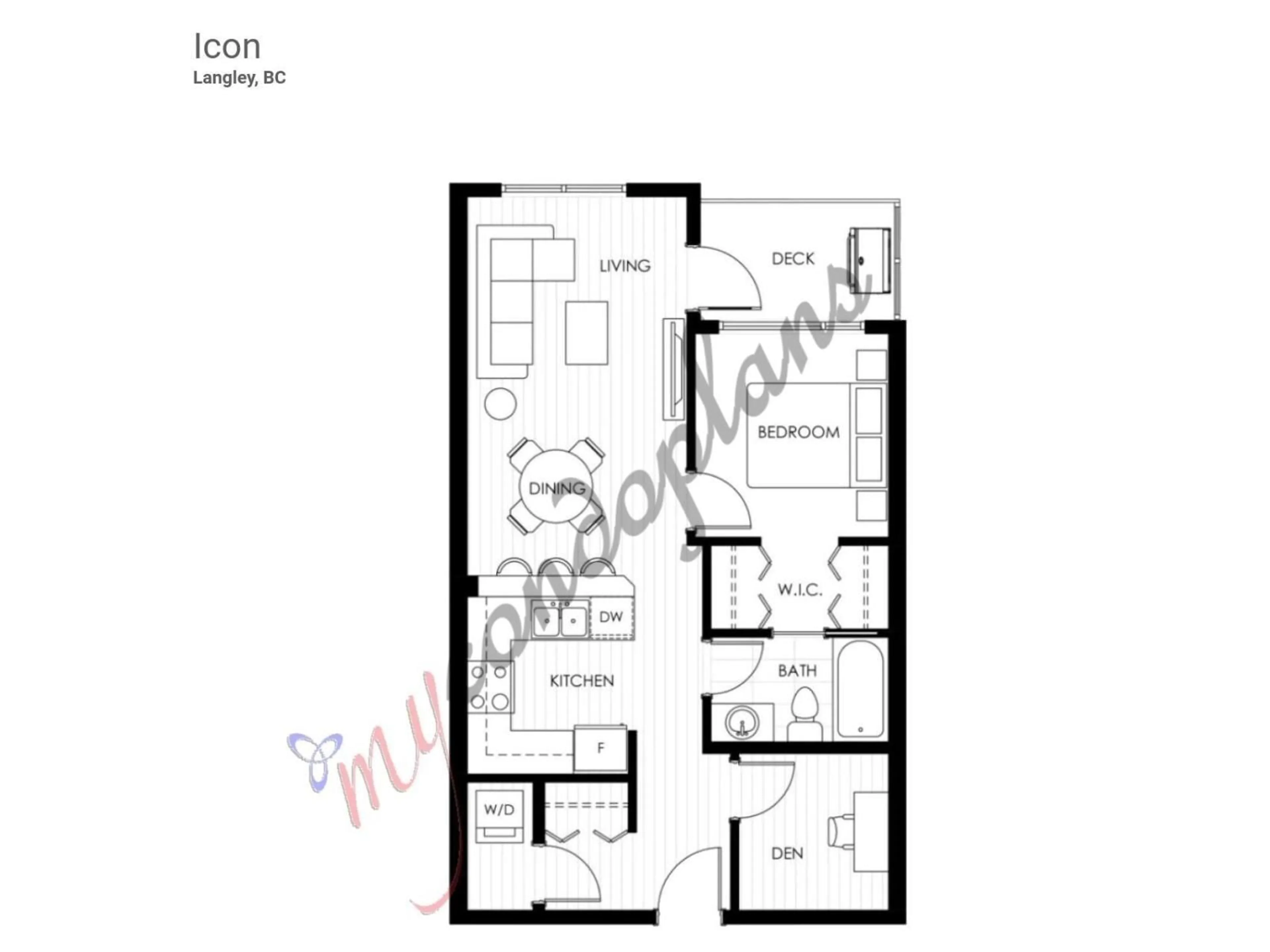 Floor plan for 305 - 20061 FRASER HIGHWAY, Langley British Columbia V3A0R4