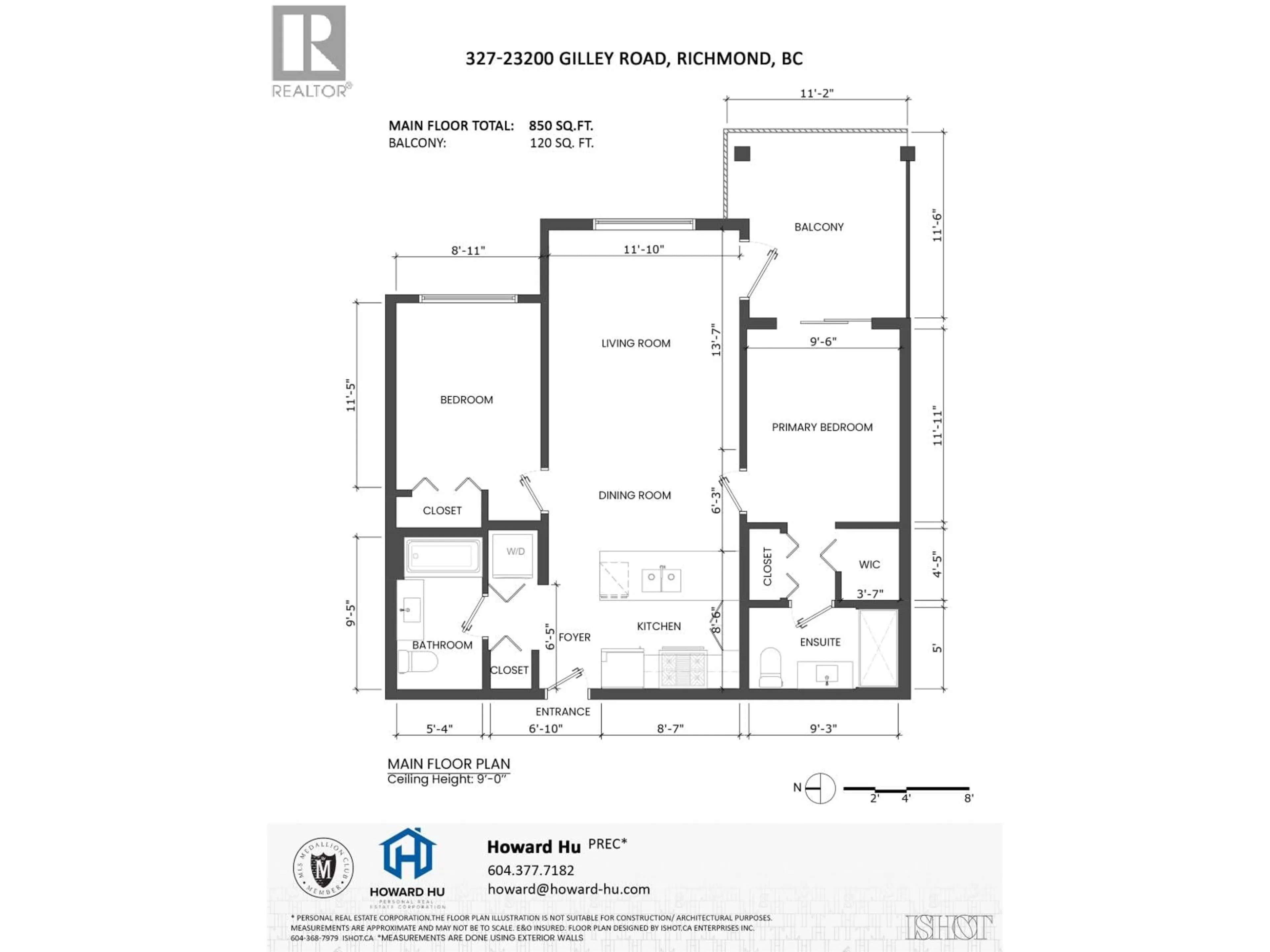 Floor plan for 327 - 23200 GILLEY ROAD, Richmond British Columbia V6V2L6