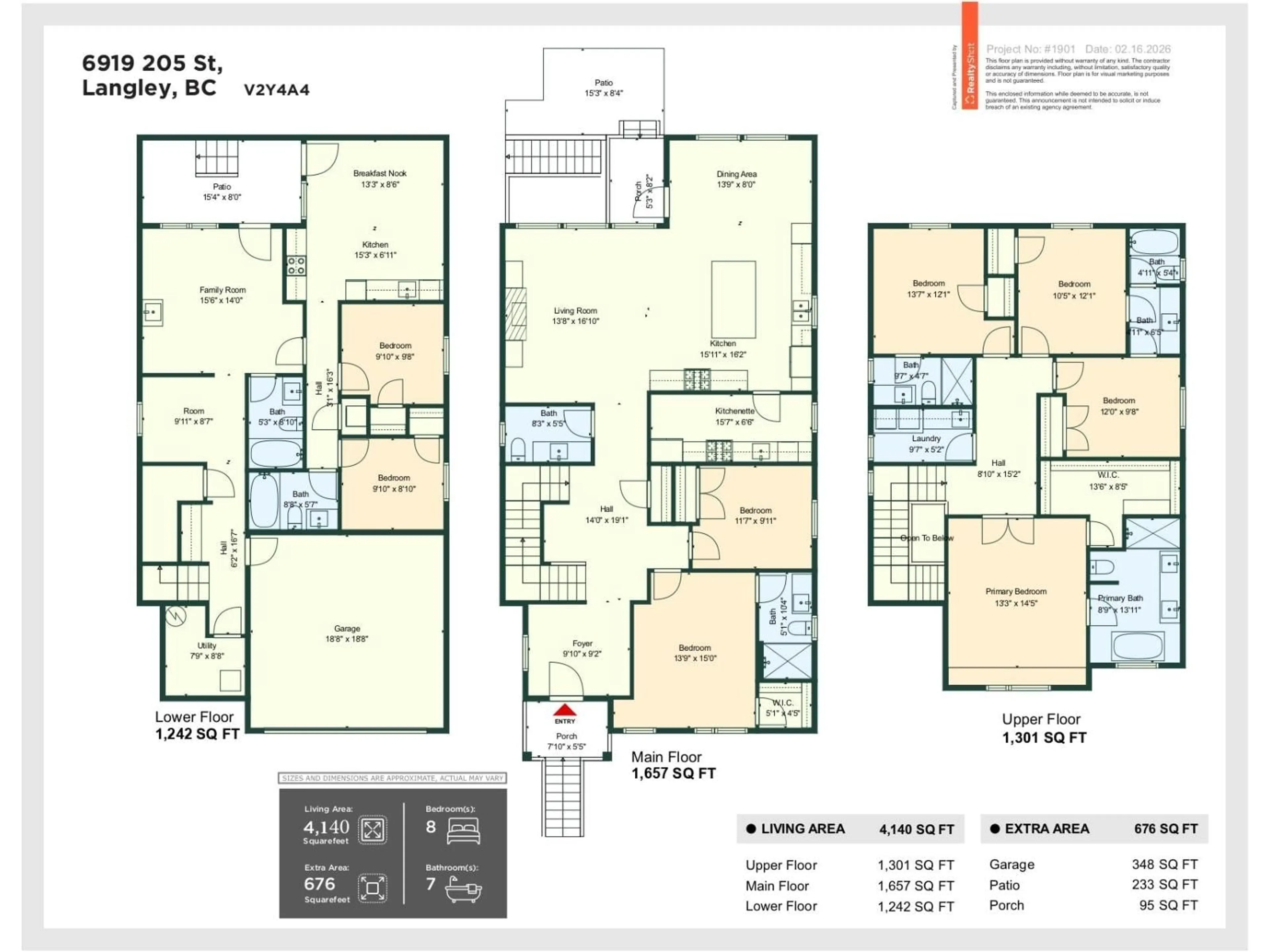 Floor plan for 6919 205 STREET, Langley British Columbia V2Y1R2