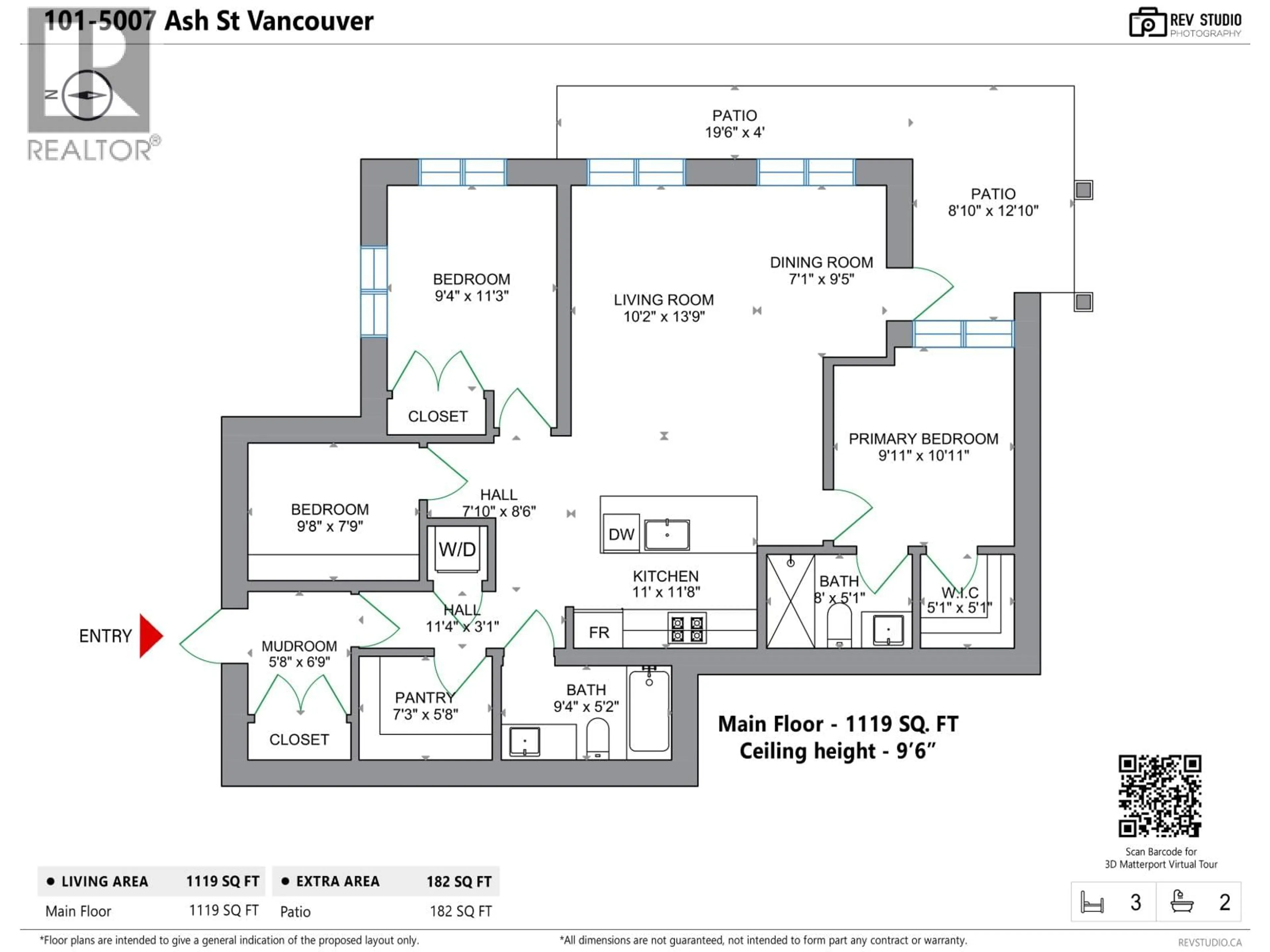Floor plan for 101 - 5007 ASH STREET, Vancouver British Columbia V5Z0K9