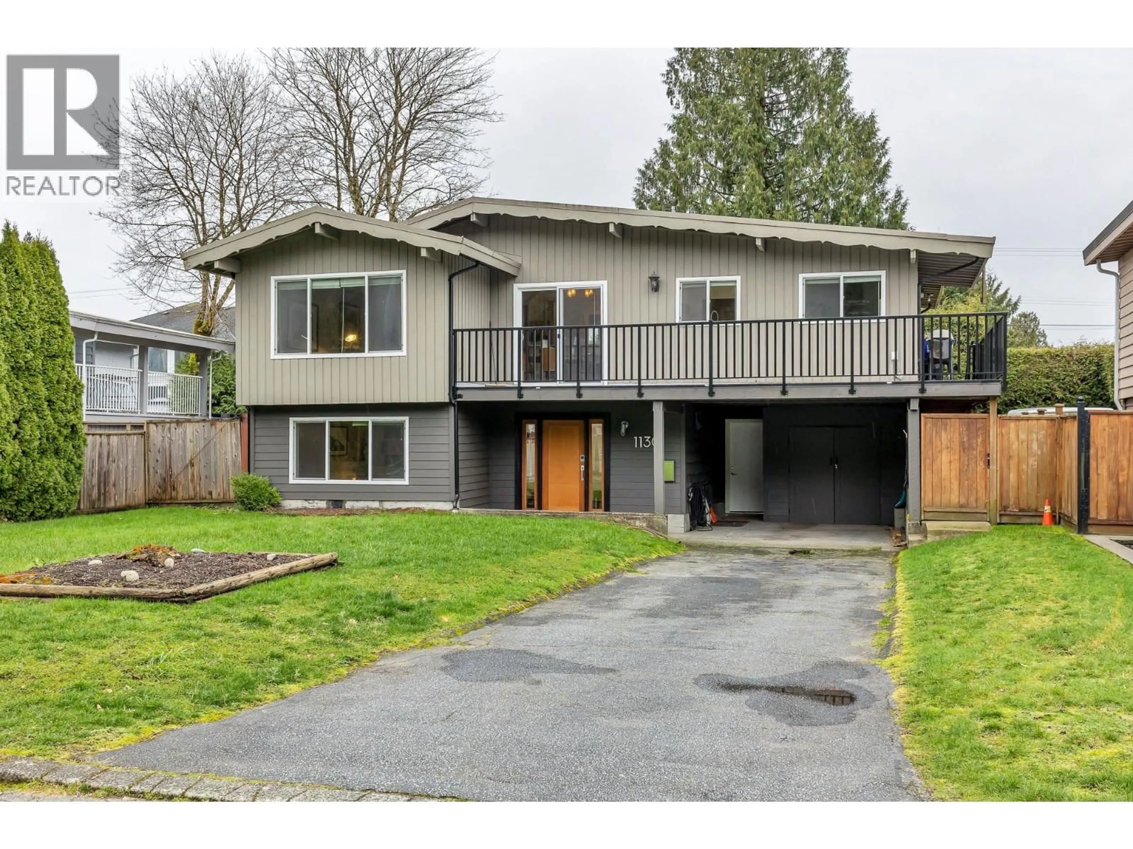 Home with vinyl exterior material, street for 1130 BLUE HERON CRESCENT, Port Coquitlam British Columbia V3B1X1