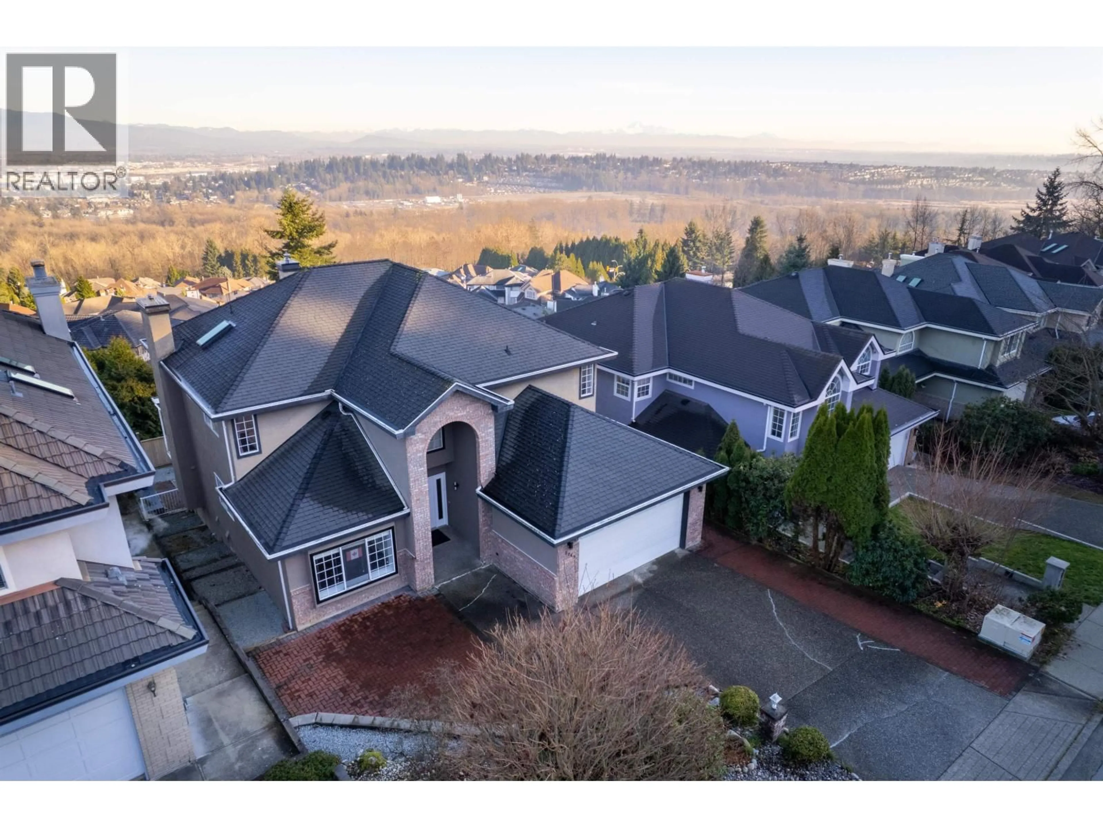 A pic from outside/outdoor area/front of a property/back of a property/a pic from drone, mountain view for 2765 NADINA DRIVE, Coquitlam British Columbia V3C6A5