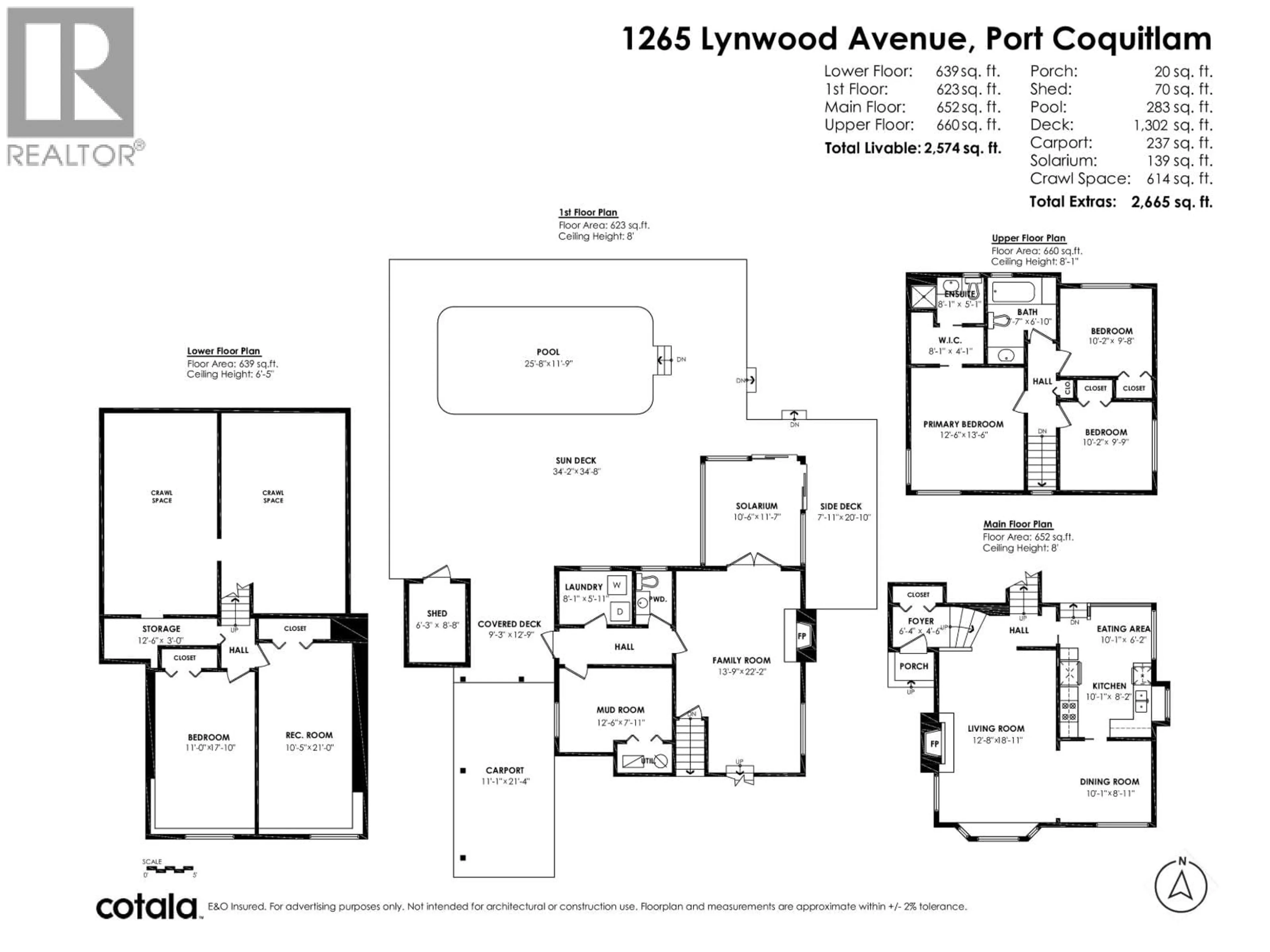 Floor plan for 1265 LYNWOOD AVENUE, Port Coquitlam British Columbia V3B6H1