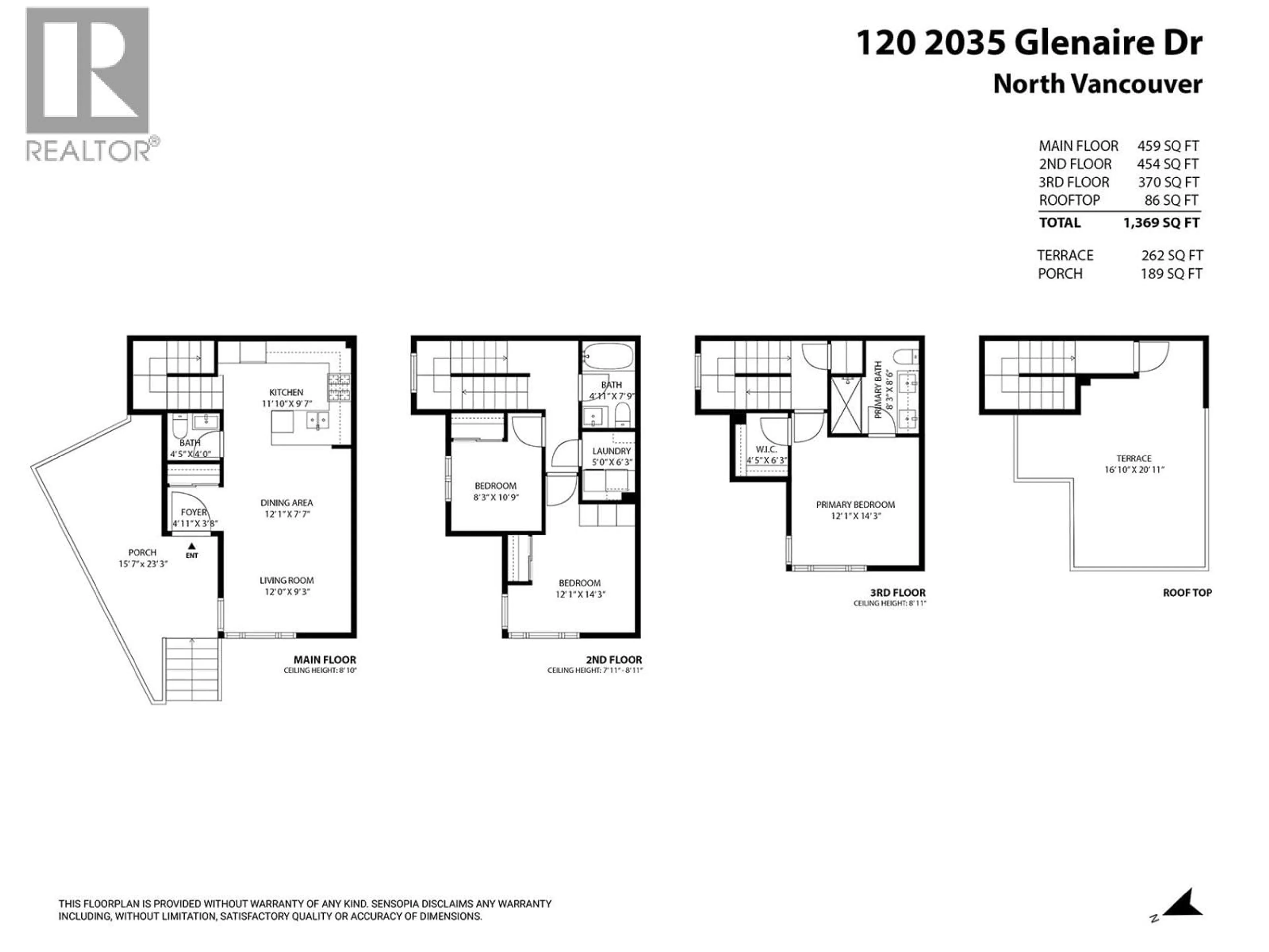 Floor plan for 120 - 2035 GLENAIRE DRIVE, North Vancouver British Columbia V7P1Y2