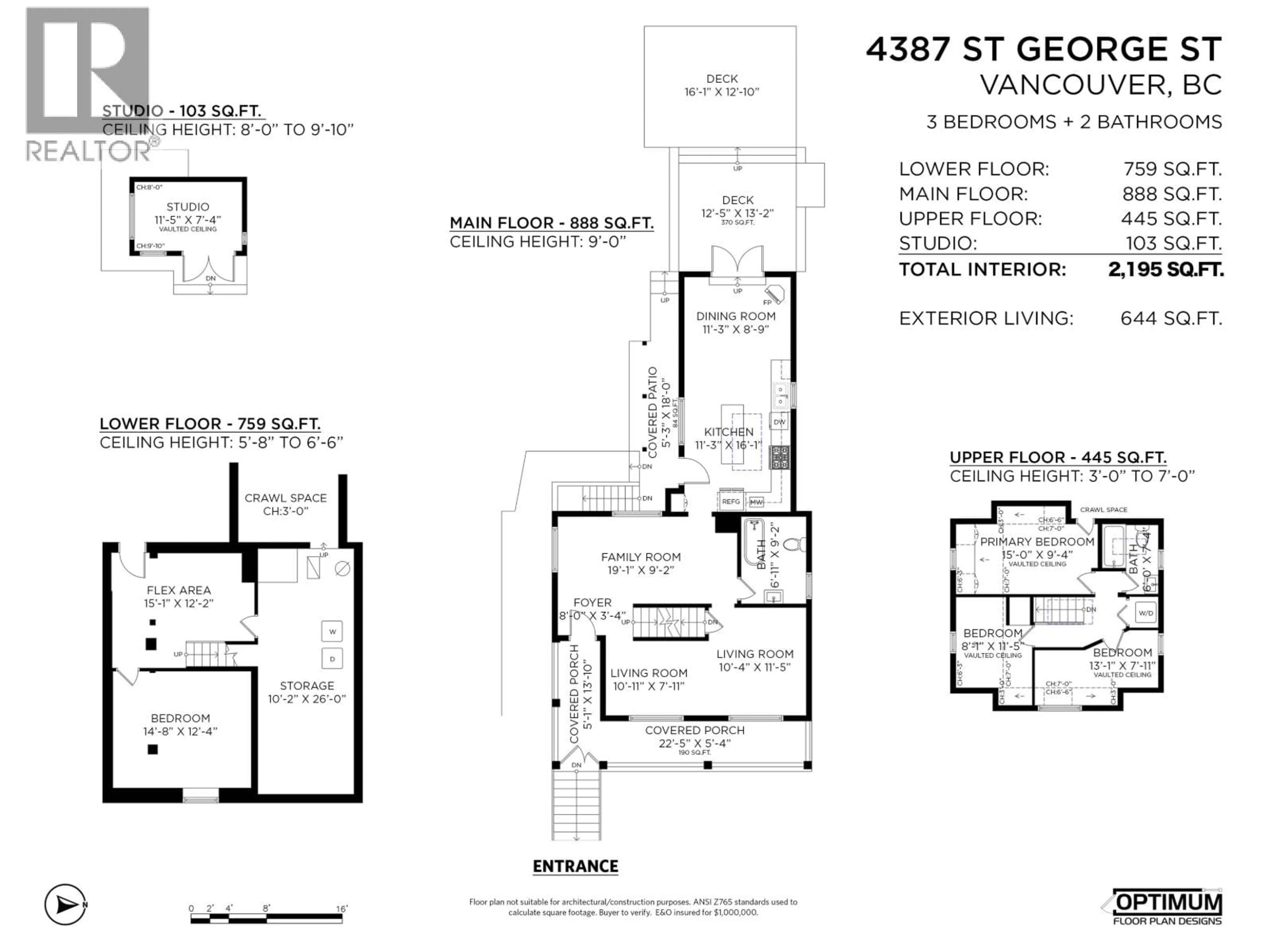 Floor plan for 4387 ST. GEORGE STREET, Vancouver British Columbia V5V4A3
