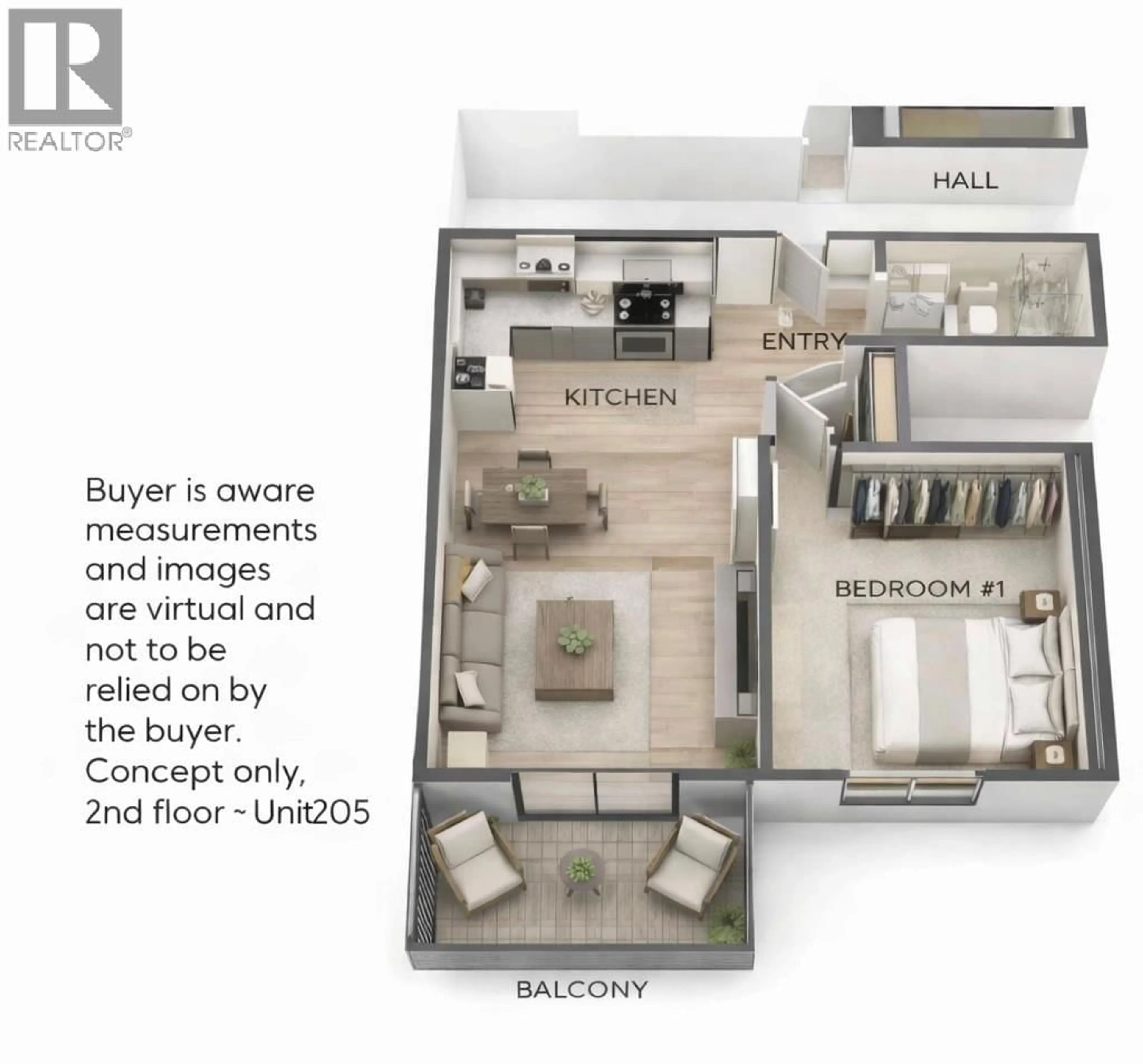 Floor plan for 205 - 120 4TH STREET, North Vancouver British Columbia V7L1H6