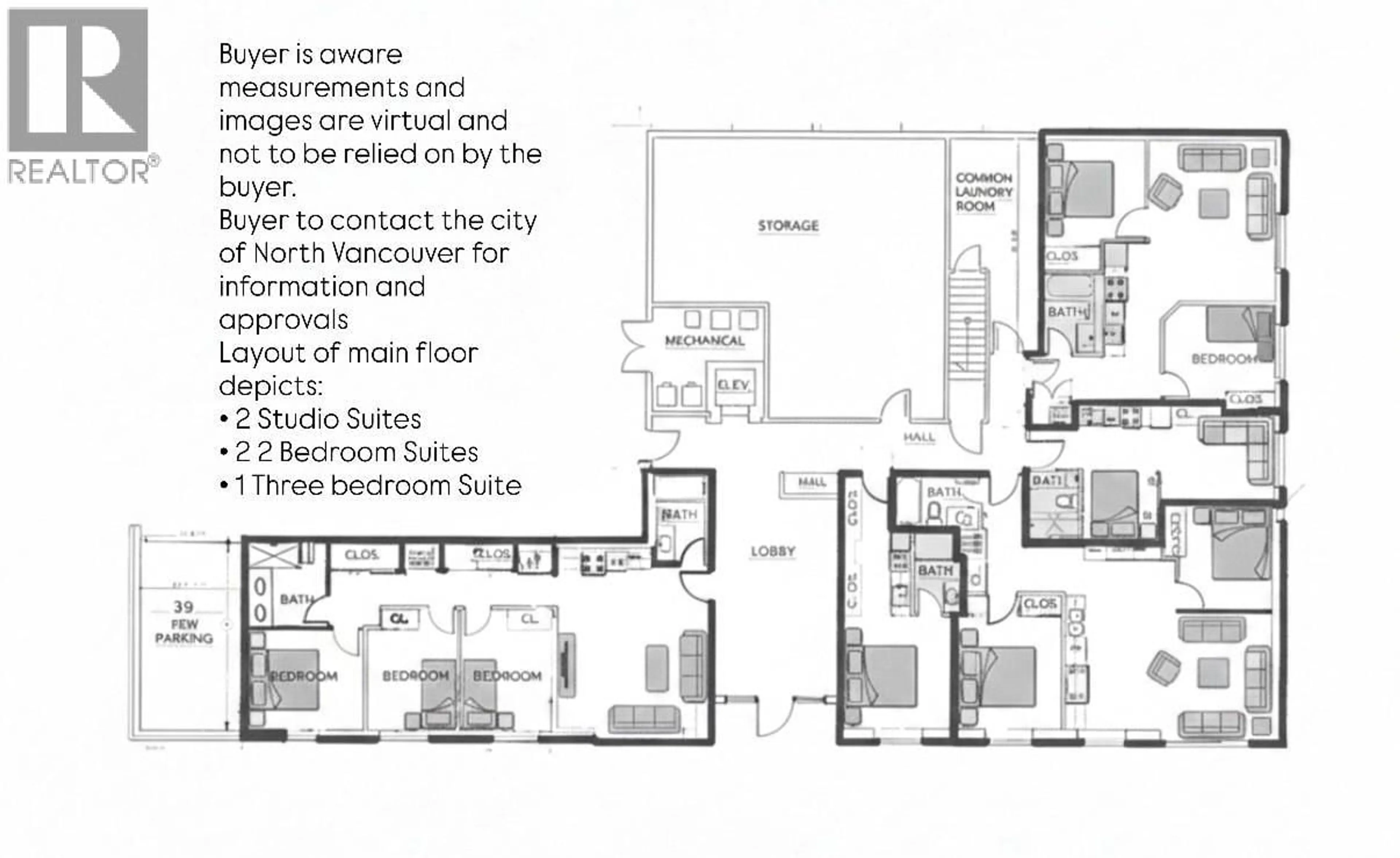 Floor plan for 205 - 120 4TH STREET, North Vancouver British Columbia V7L1H6