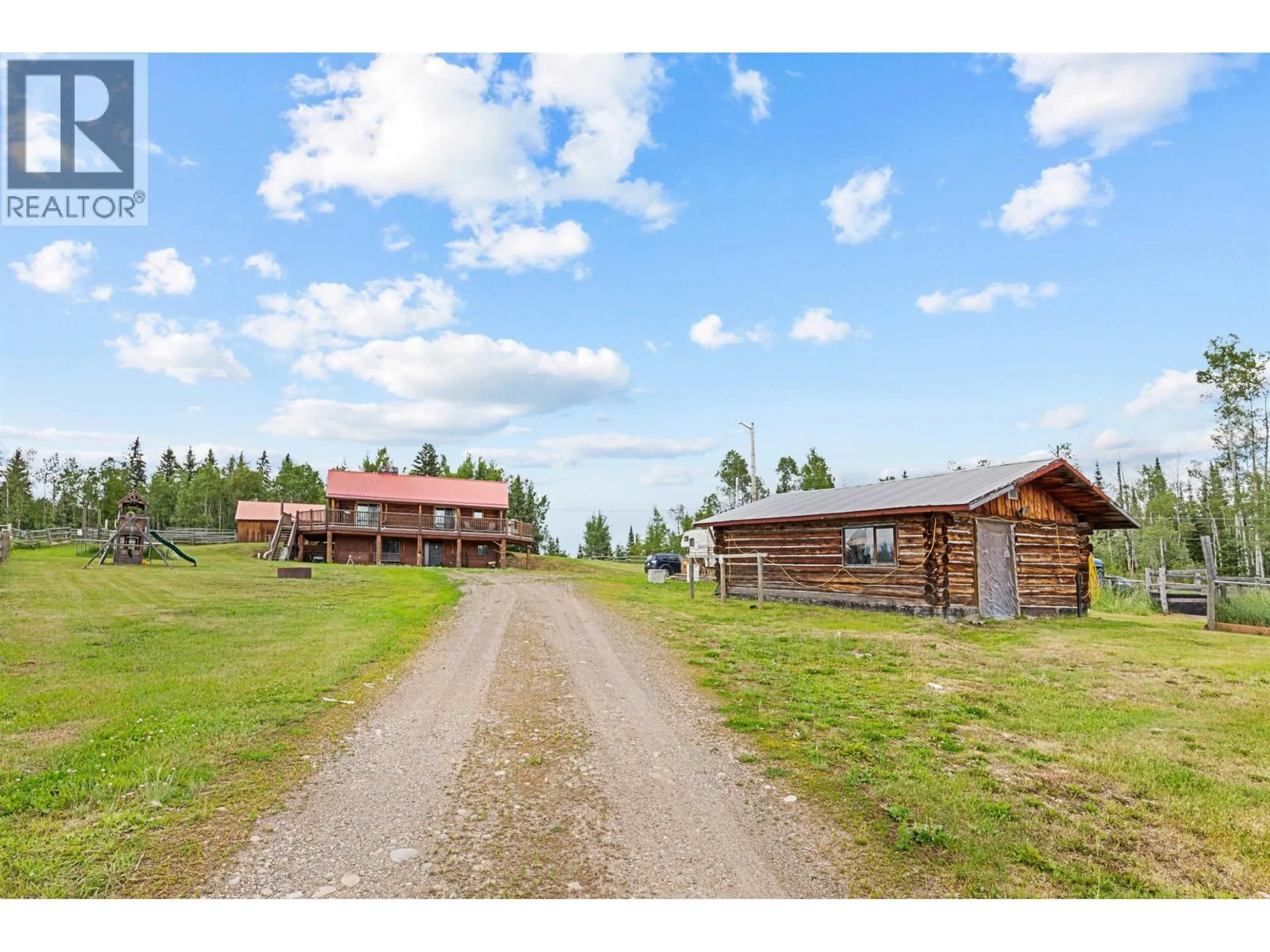 A pic from outside/outdoor area/front of a property/back of a property/a pic from drone, mountain view for 11020 SALMON VALLEY ROAD, Prince George British Columbia V2K5T4