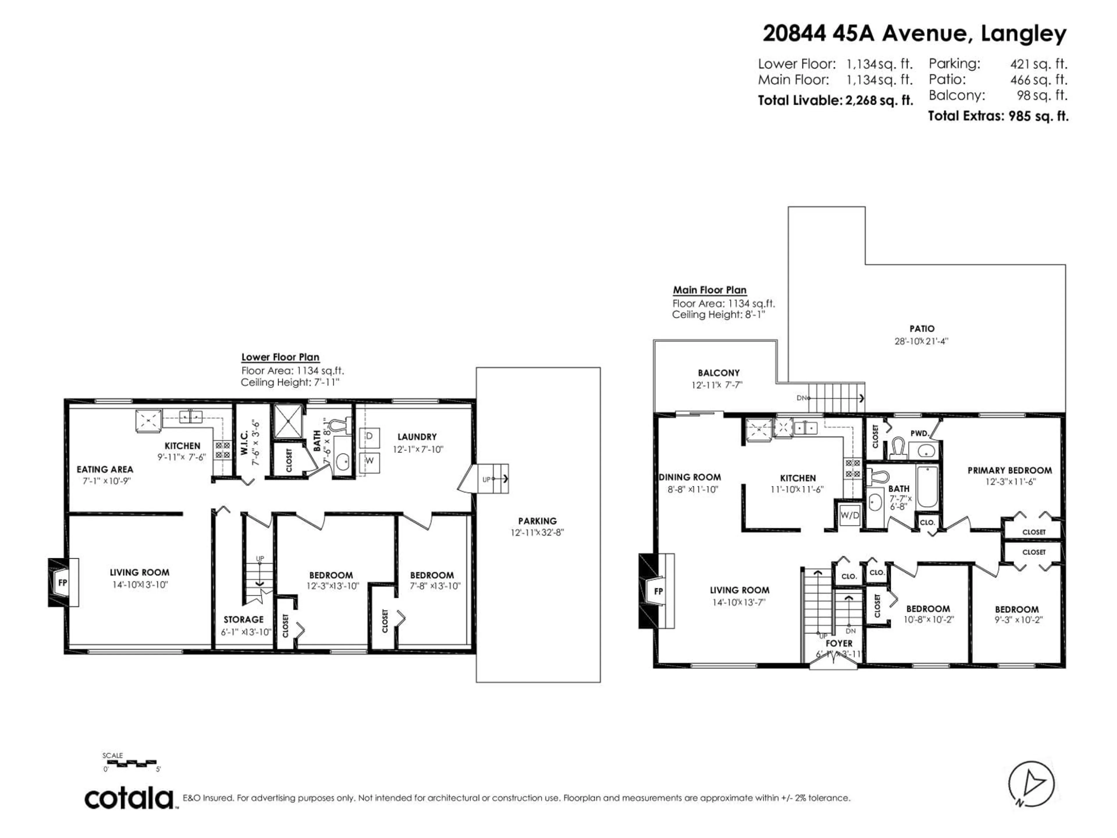 Floor plan for 20844 45A AVENUE, Langley British Columbia V3A3G5