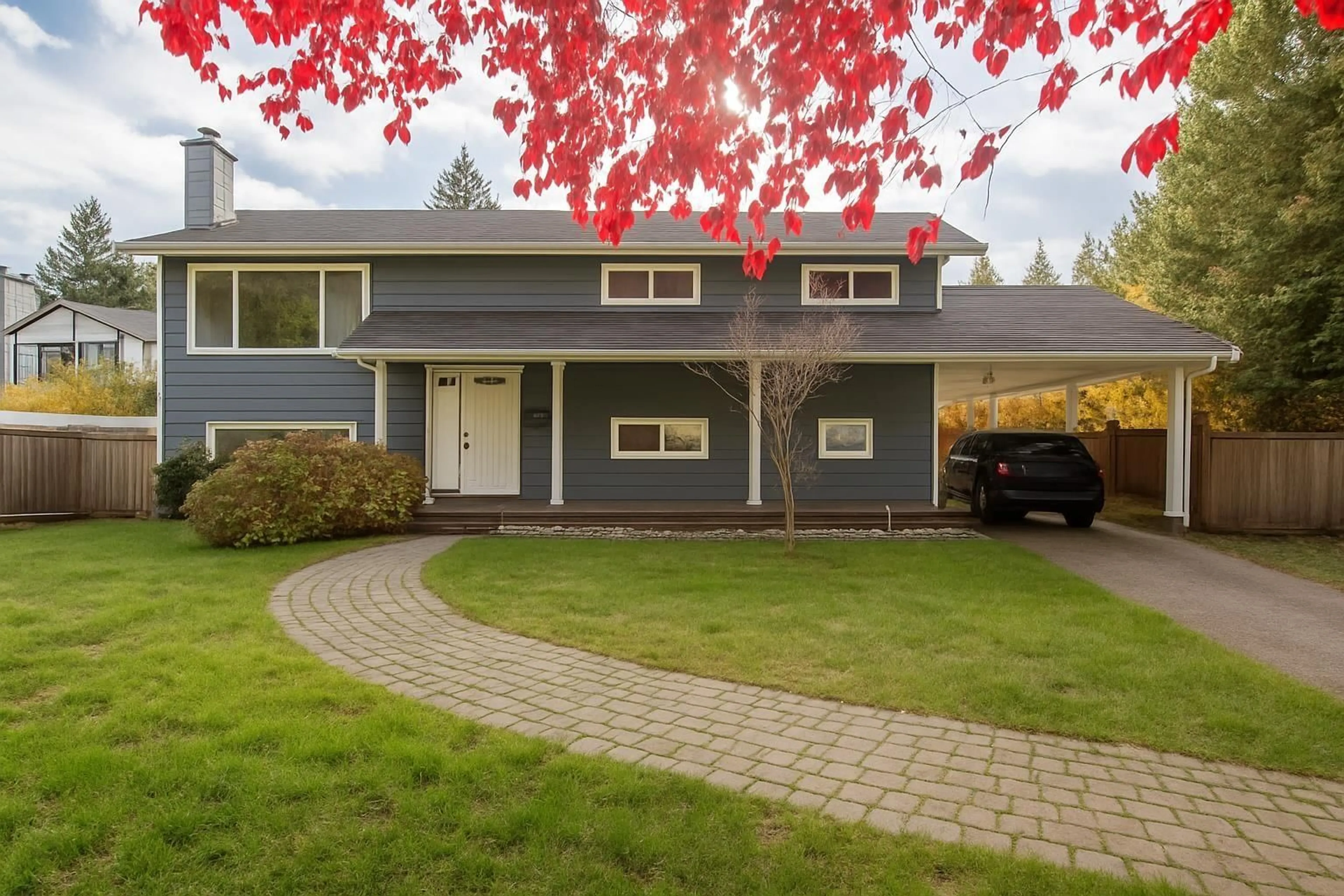 Home with vinyl exterior material, street for 20844 45A AVENUE, Langley British Columbia V3A3G5