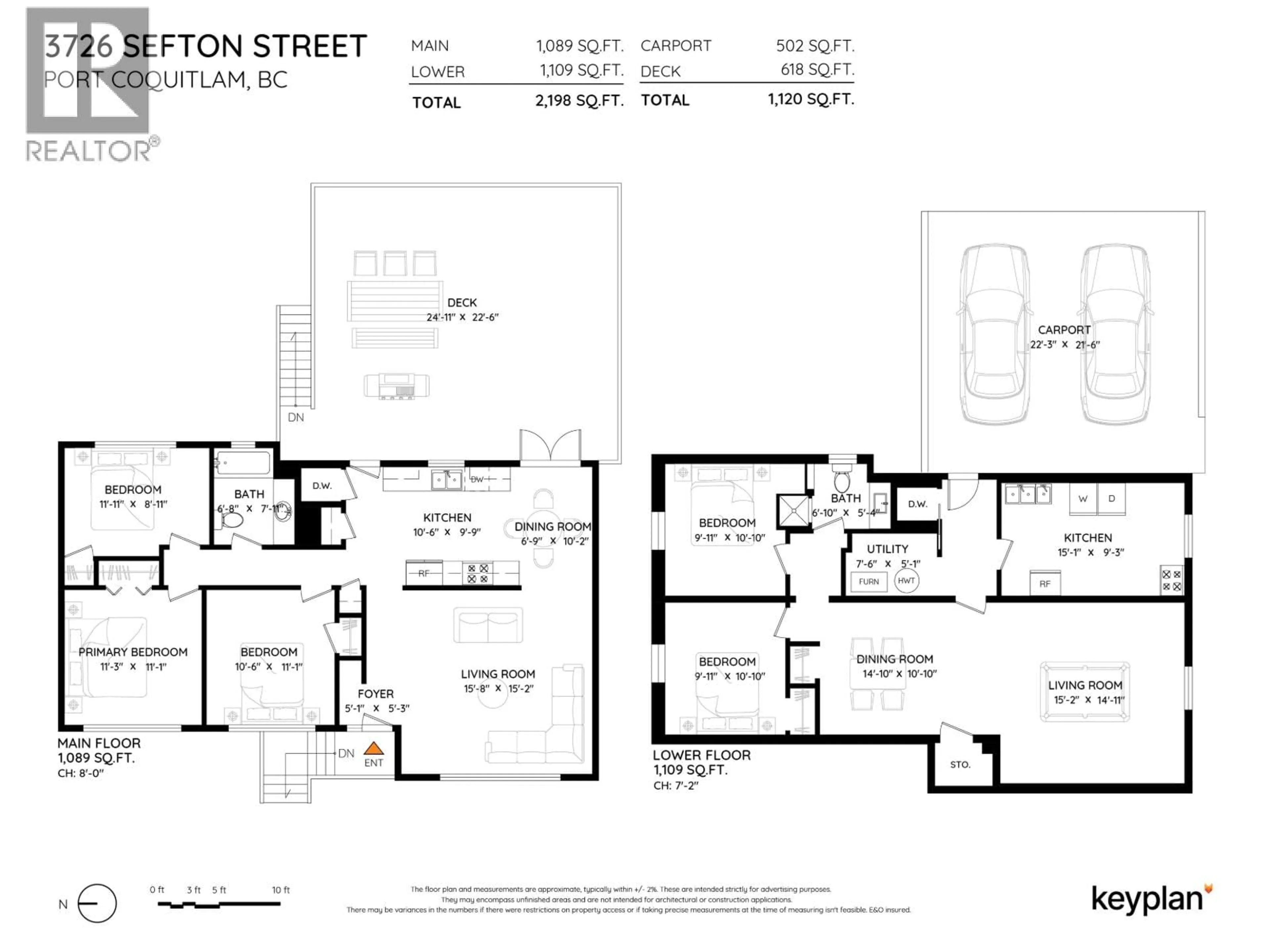 Floor plan for 3726 SEFTON STREET, Port Coquitlam British Columbia V3B3R5