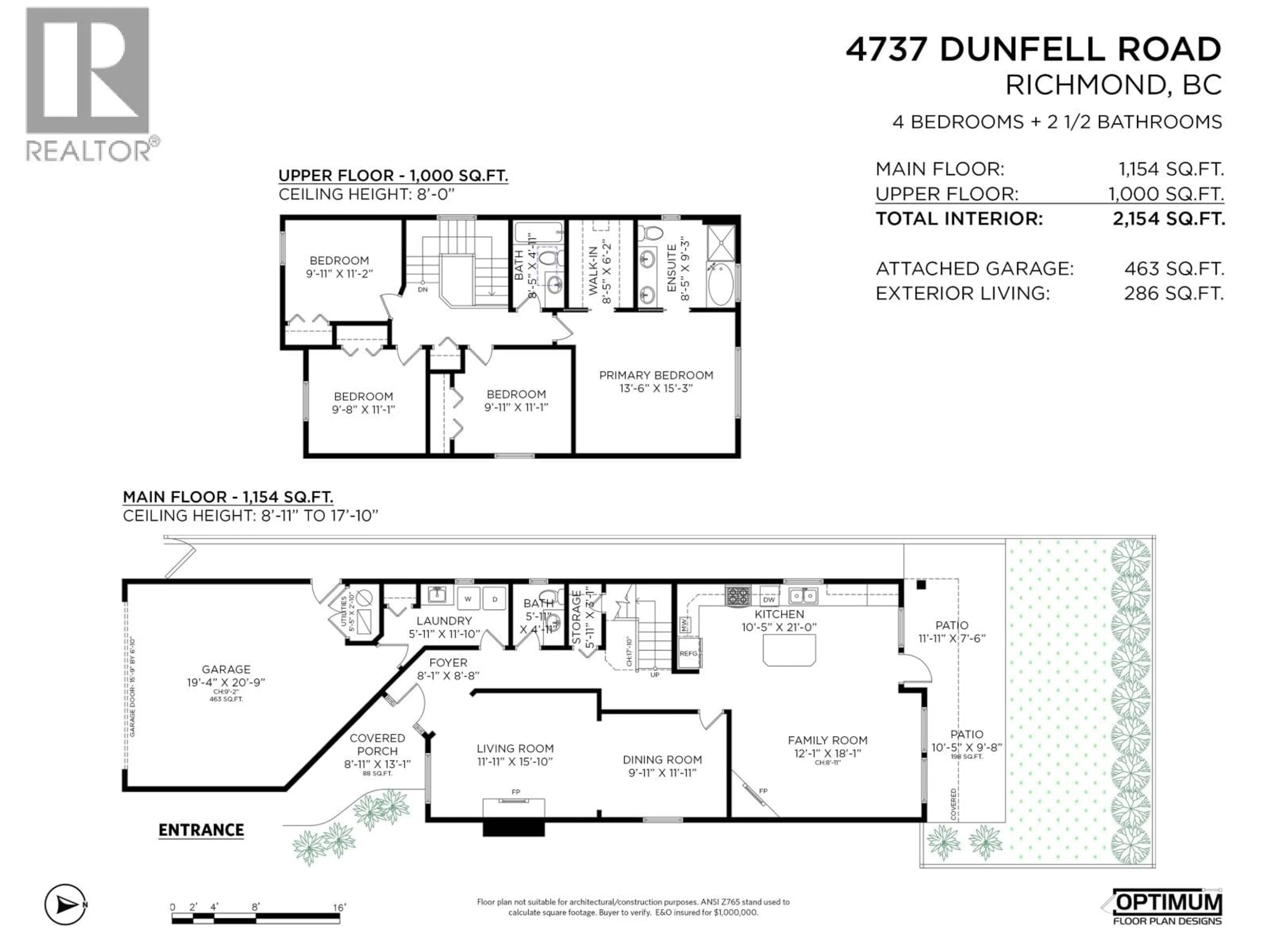 Floor plan for 4737 DUNFELL ROAD, Richmond British Columbia V7E0C4