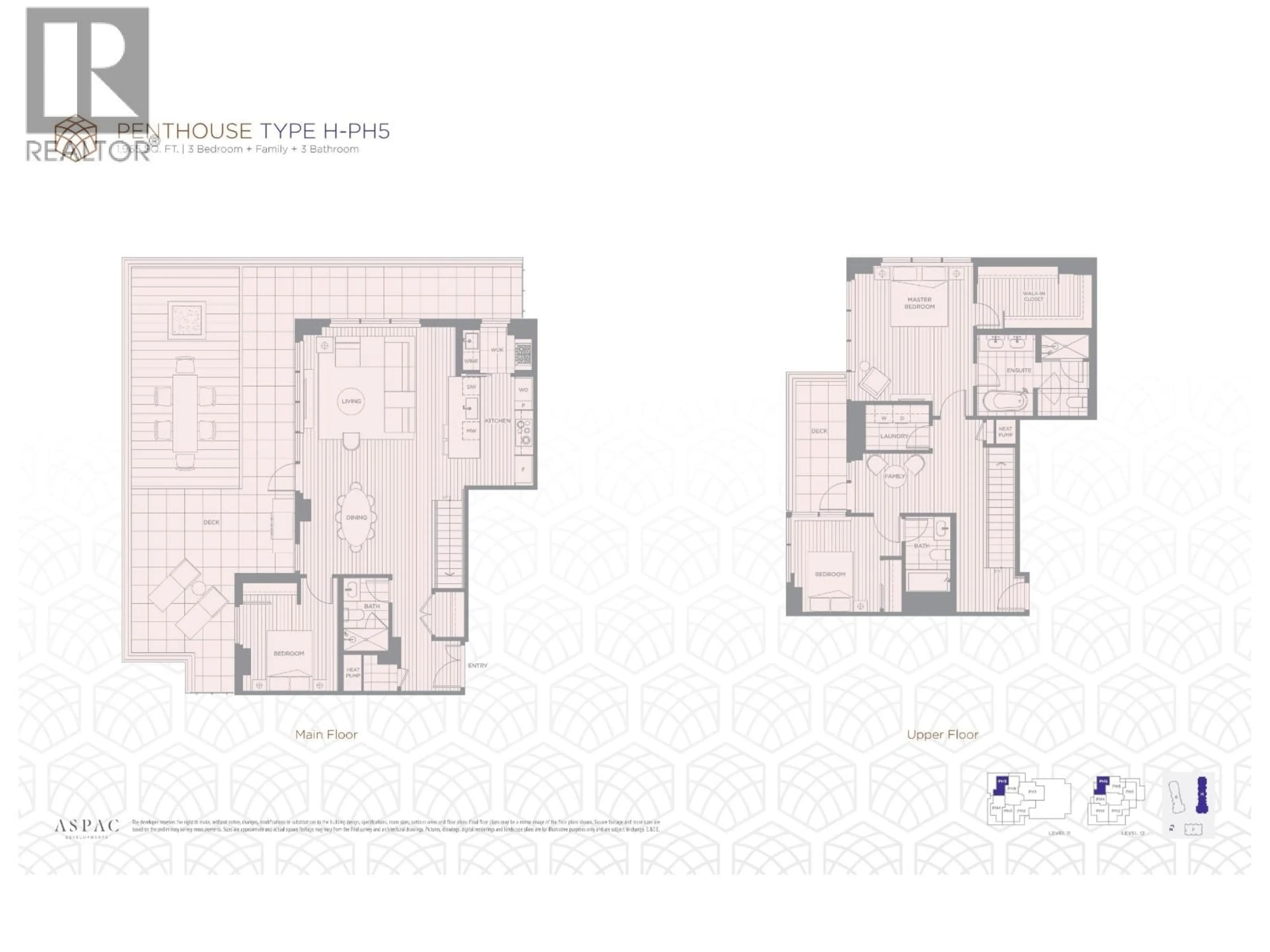 Floor plan for 1105 - 6833 PEARSON WAY, Richmond British Columbia V7C0E8