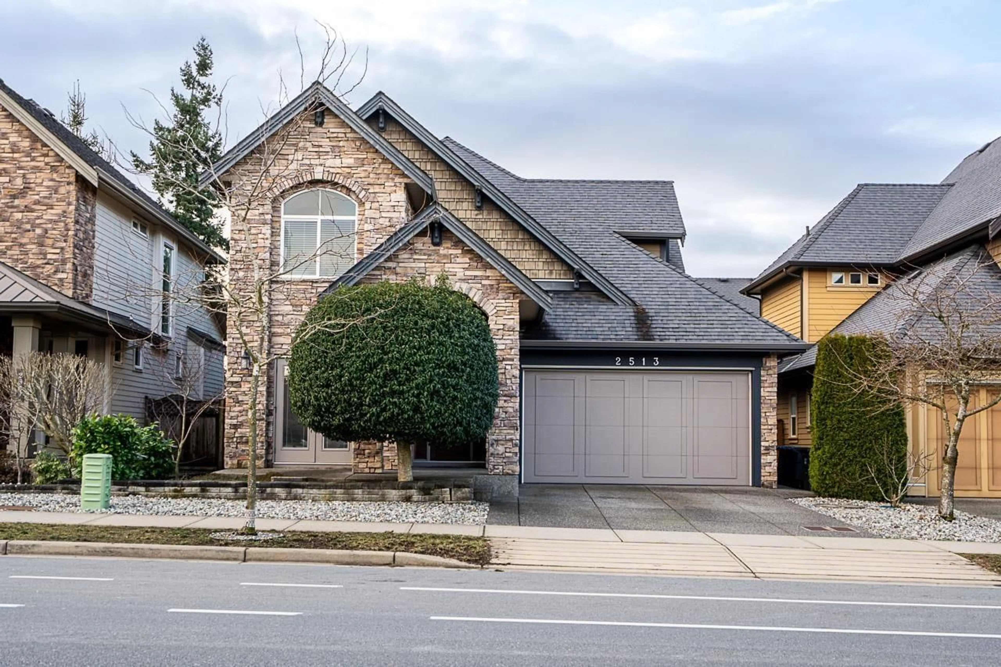 Home with brick exterior material, street for 2513 164 STREET, Surrey British Columbia V3S0E2