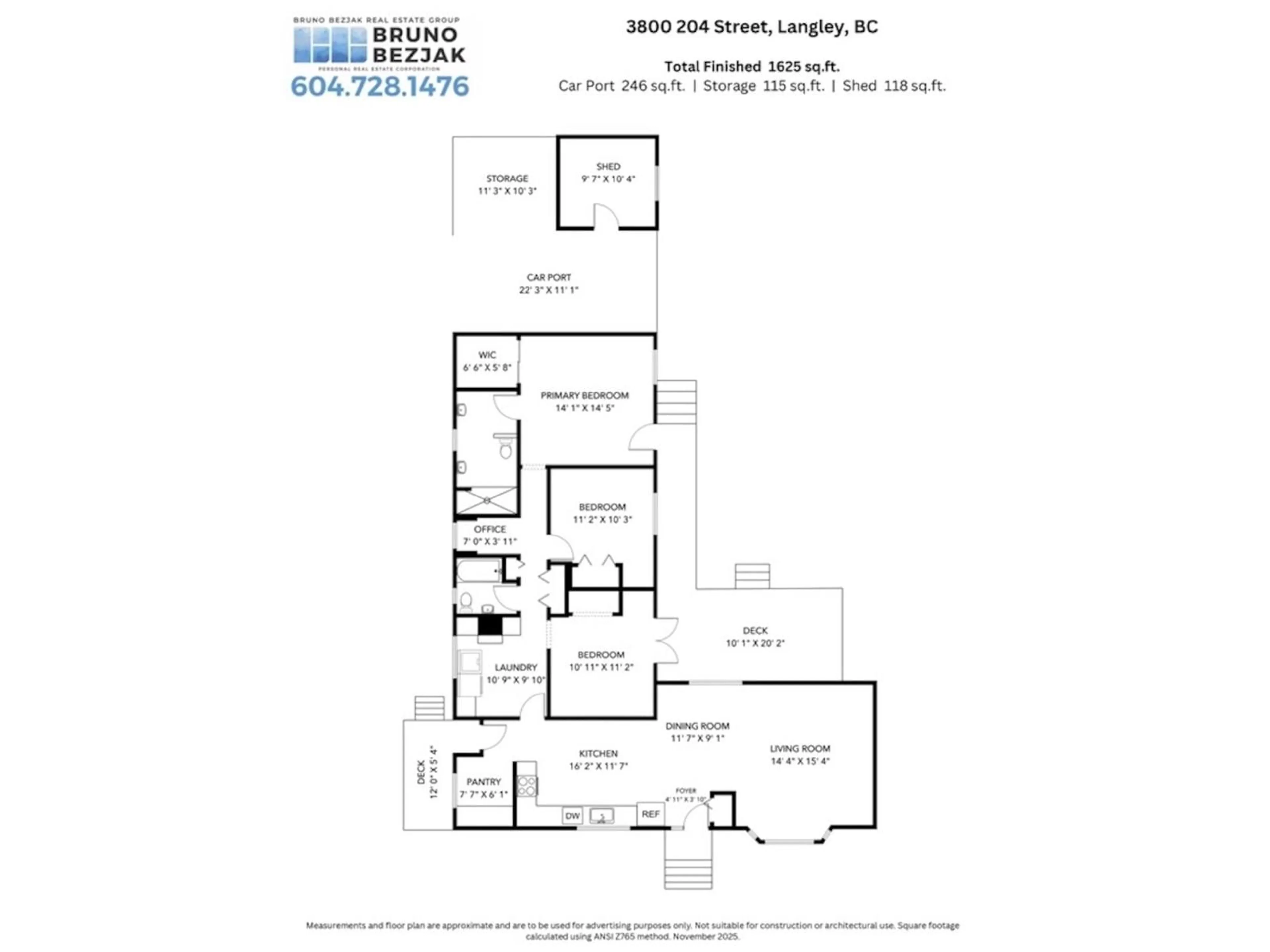 Floor plan for 3800 204 STREET, Langley British Columbia V3A1X4