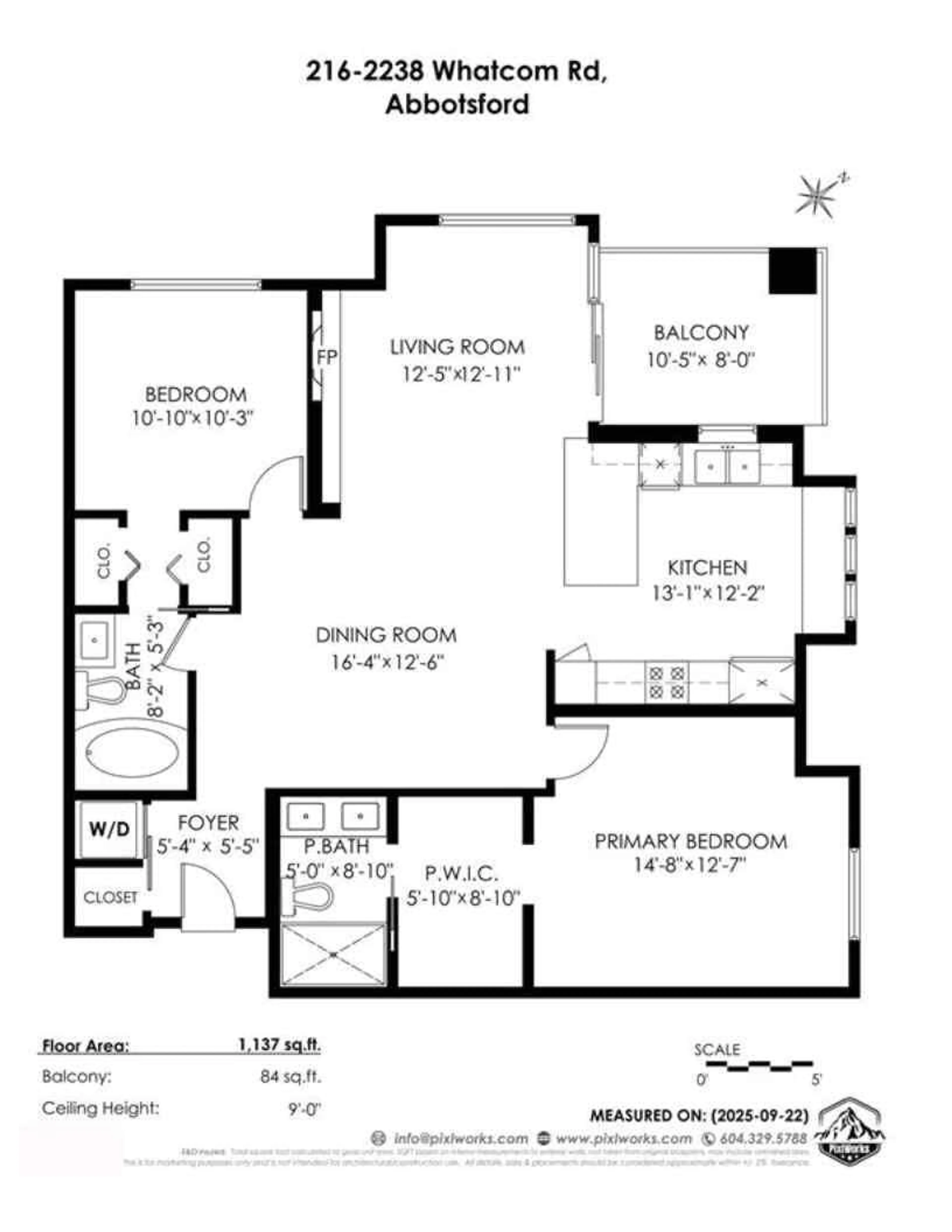 Floor plan for 116 - 2238 WHATCOM ROAD, Abbotsford British Columbia V3G0E6