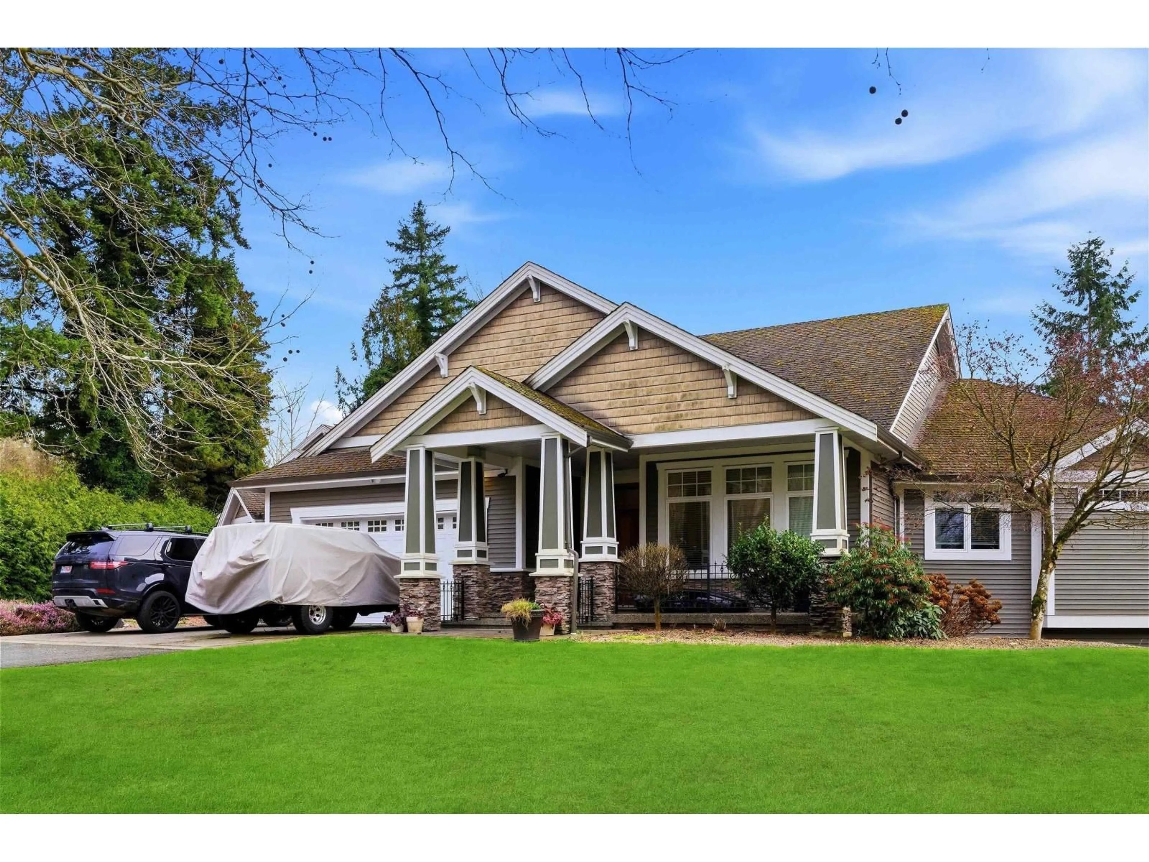 Home with vinyl exterior material, street for 20326 74B AVENUE, Surrey British Columbia V2Y1V4