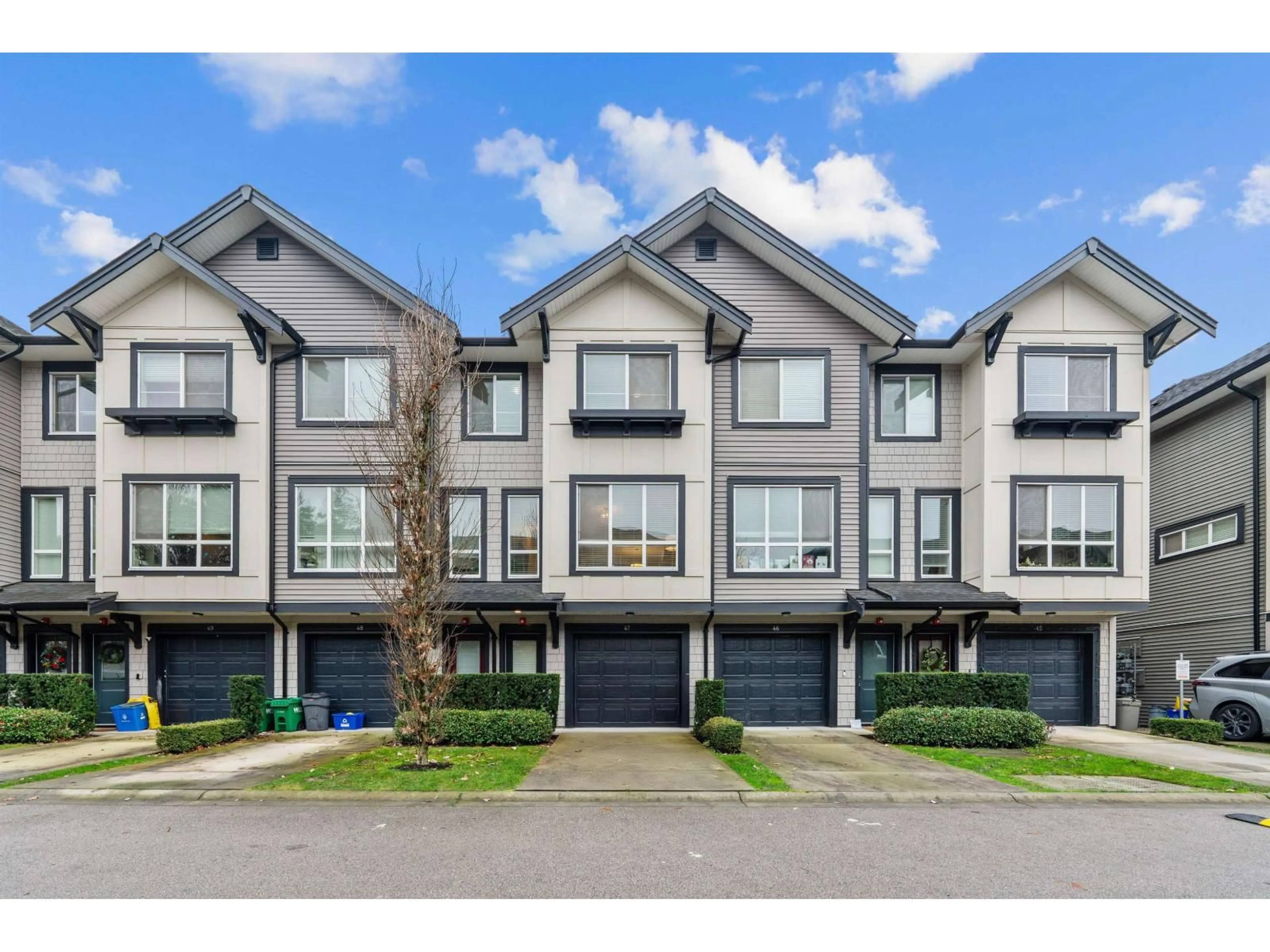 A pic from outside/outdoor area/front of a property/back of a property/a pic from drone, street for 47 - 8570 204 STREET, Langley British Columbia V2Y0T9