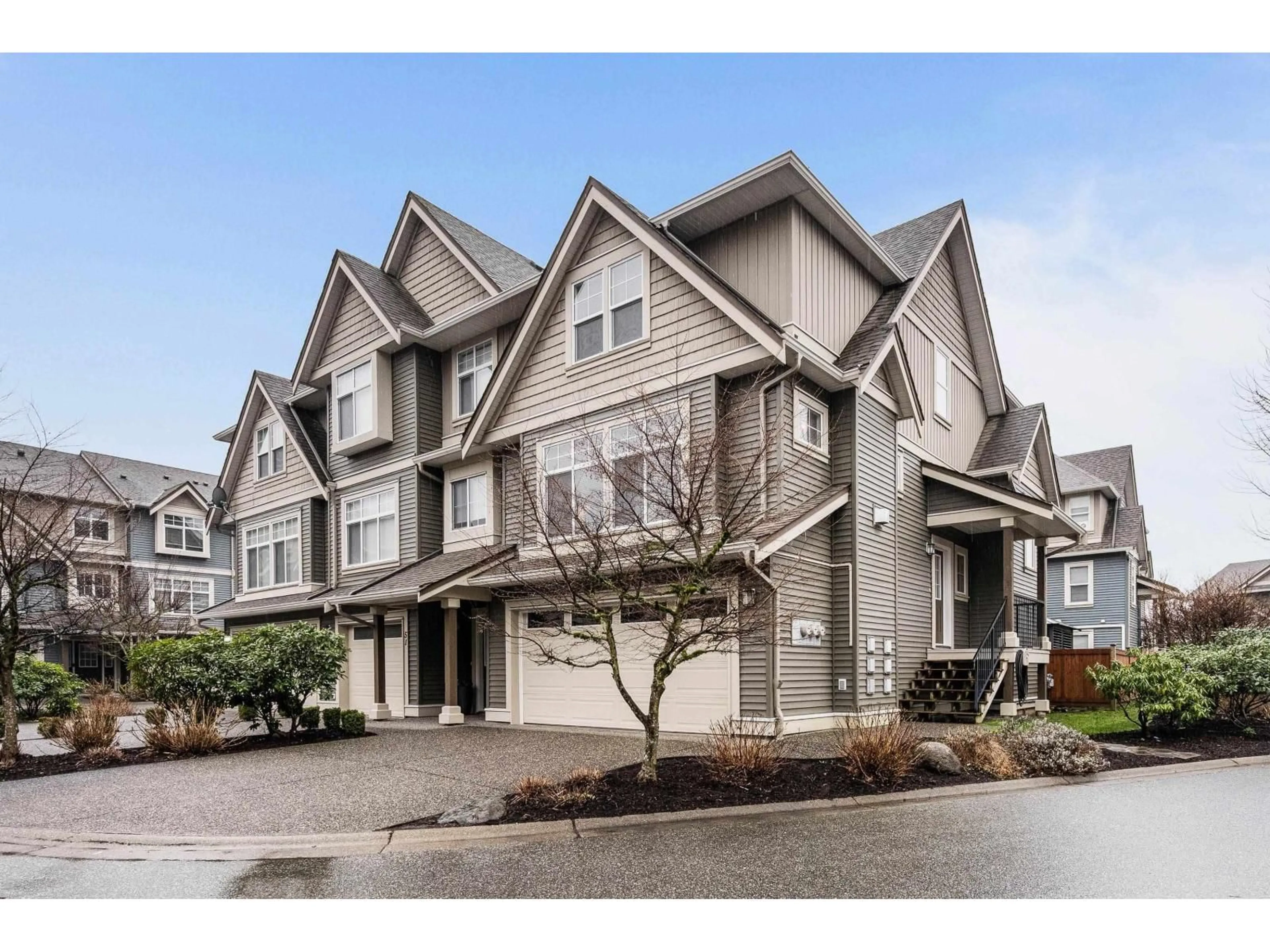 Home with vinyl exterior material, street for 52 - 5648 PROMONTORY ROAD, Chilliwack British Columbia V2R0E5