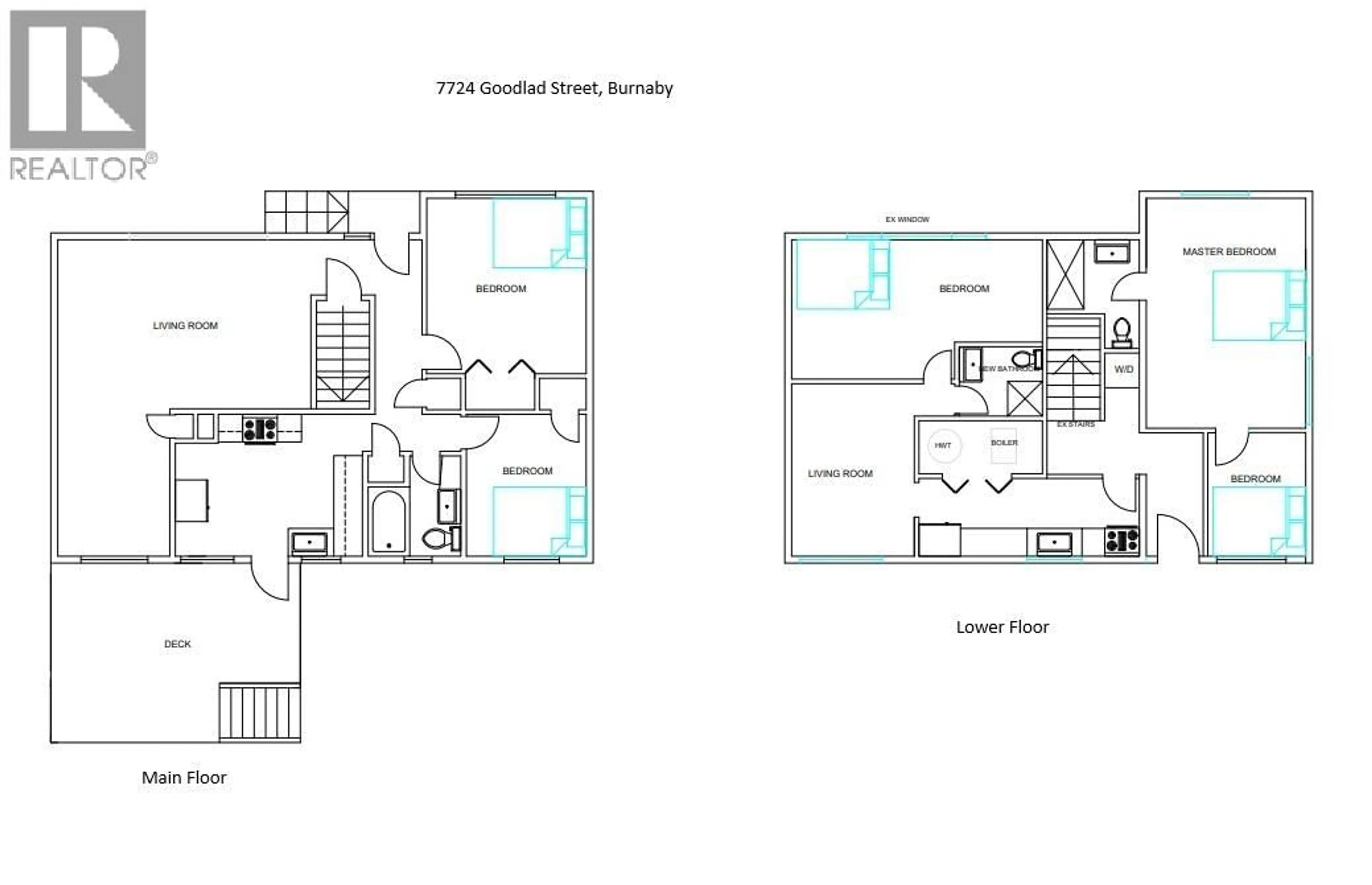 Floor plan for 7724 GOODLAD STREET, Burnaby British Columbia V5E2H6