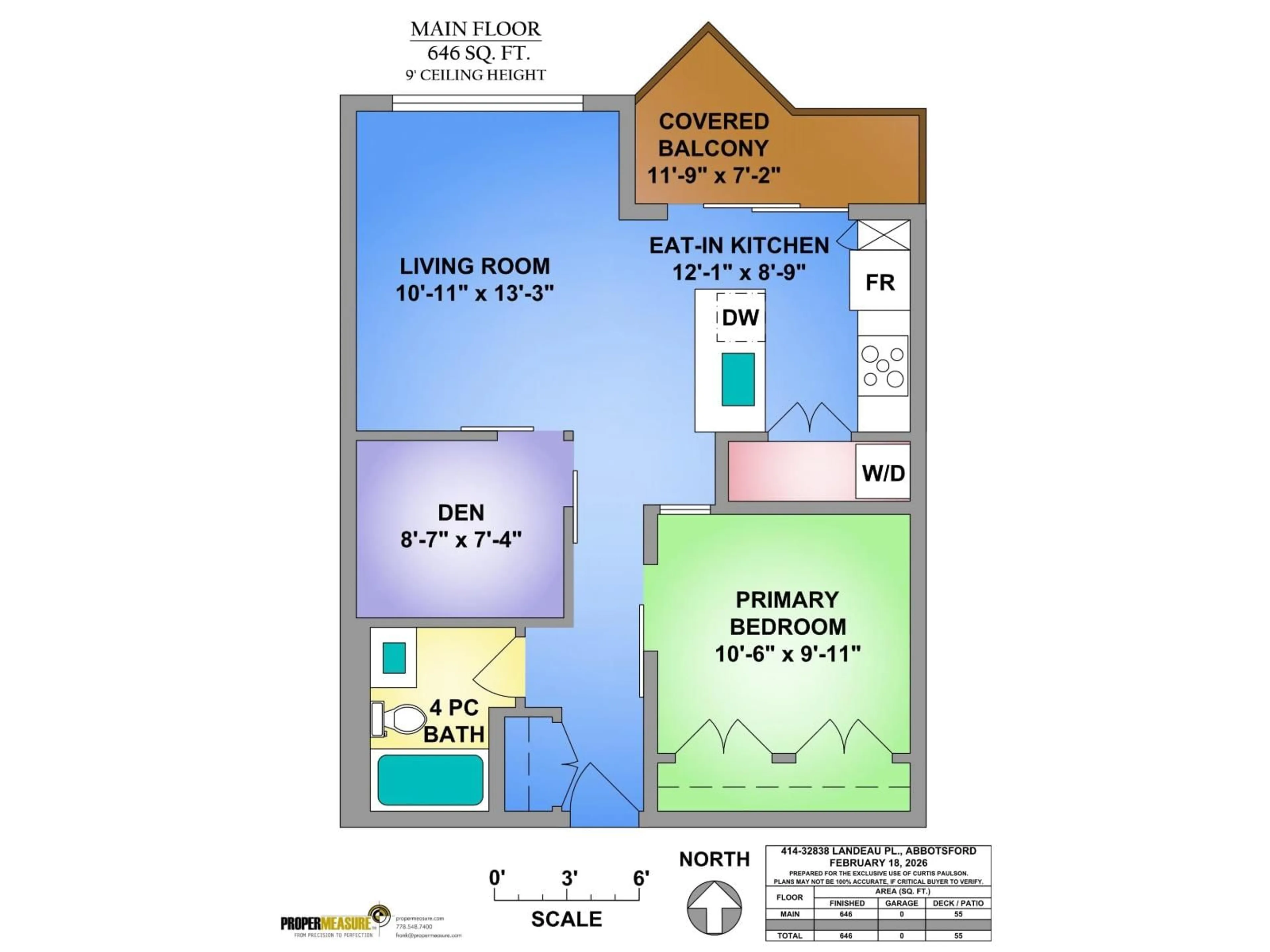 Floor plan for 414 - 32838 LANDEAU PLACE, Abbotsford British Columbia V2S0M6