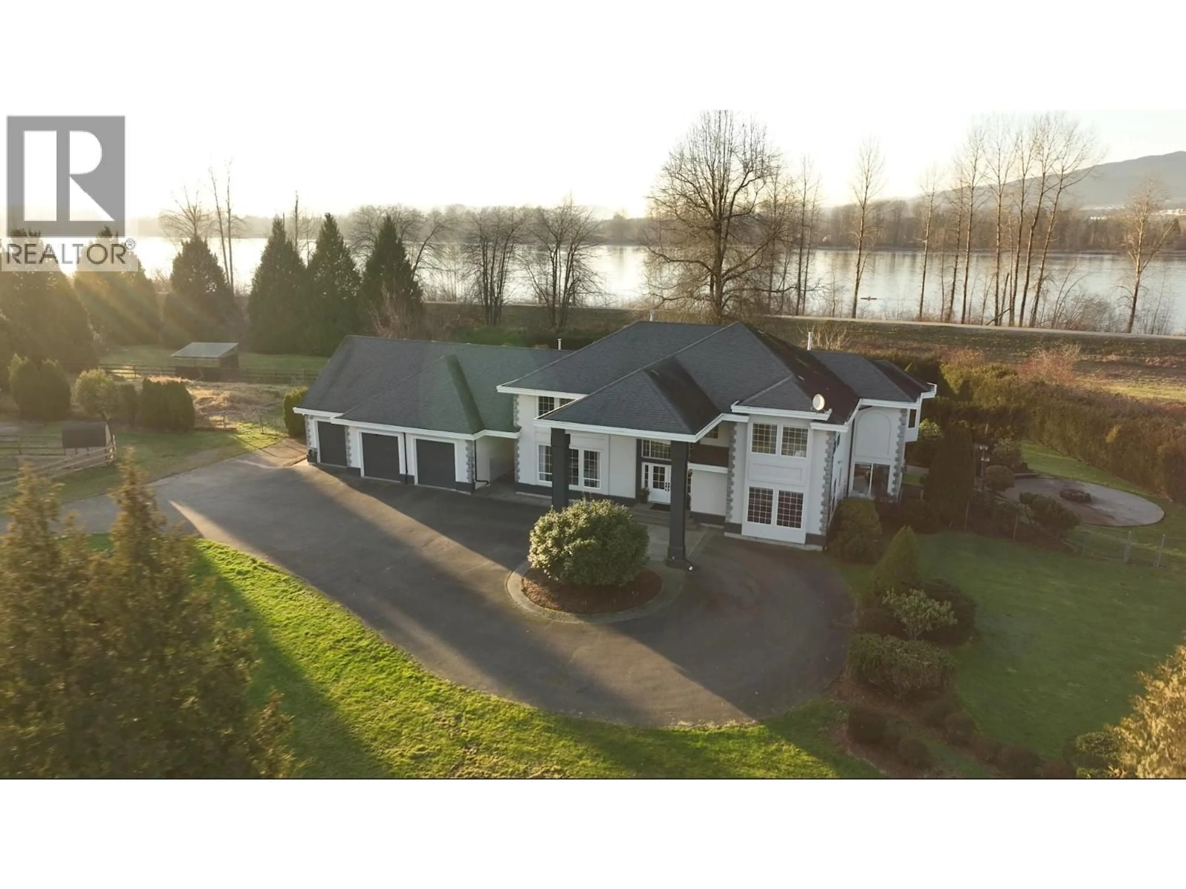 A pic from outside/outdoor area/front of a property/back of a property/a pic from drone, water/lake/river/ocean view for 14531 CHARLIER ROAD, Pitt Meadows British Columbia V3Y2T8
