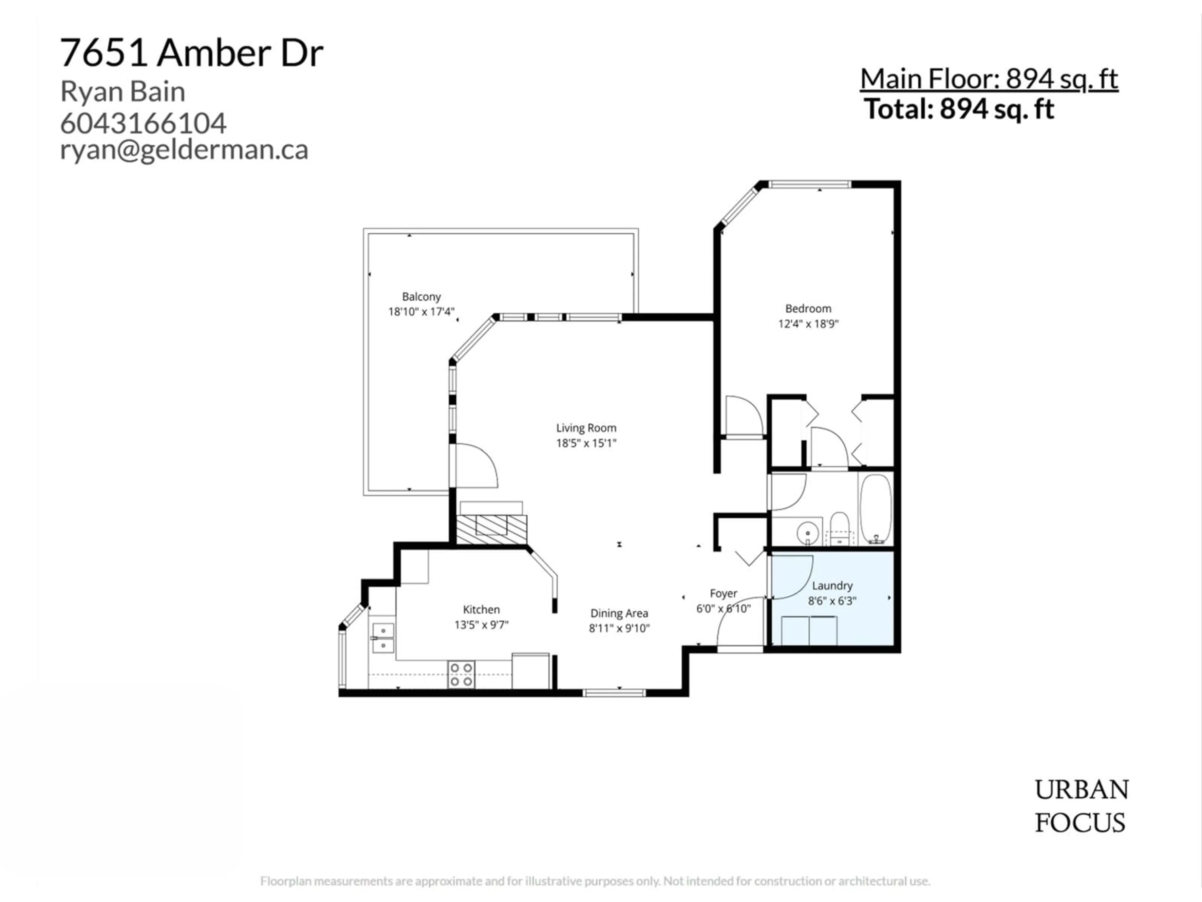 Floor plan for 210 - 7651 AMBER DRIVE, Chilliwack British Columbia V2R3J6