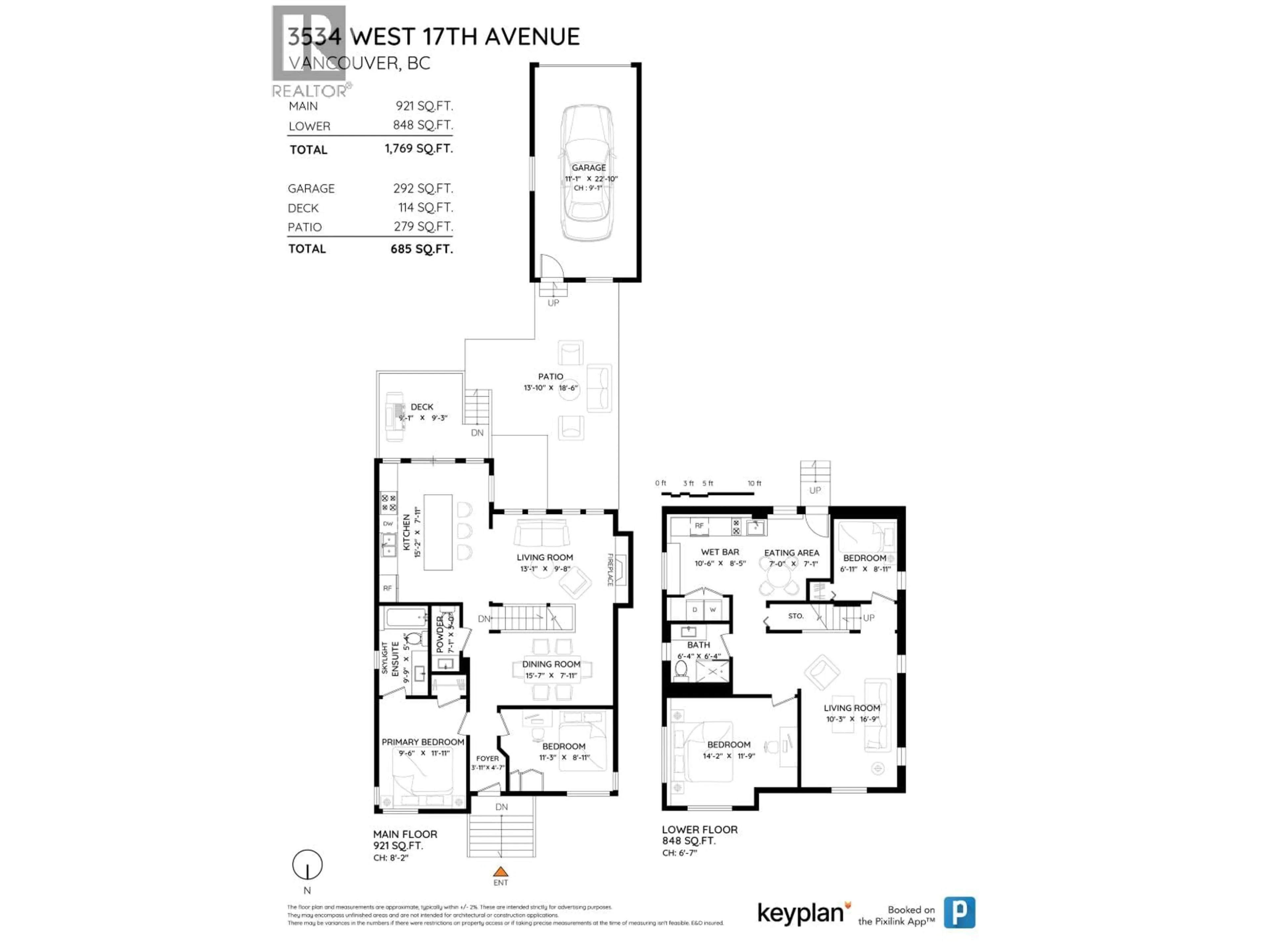 Floor plan for 3534 17TH AVENUE, Vancouver British Columbia V6S1A1