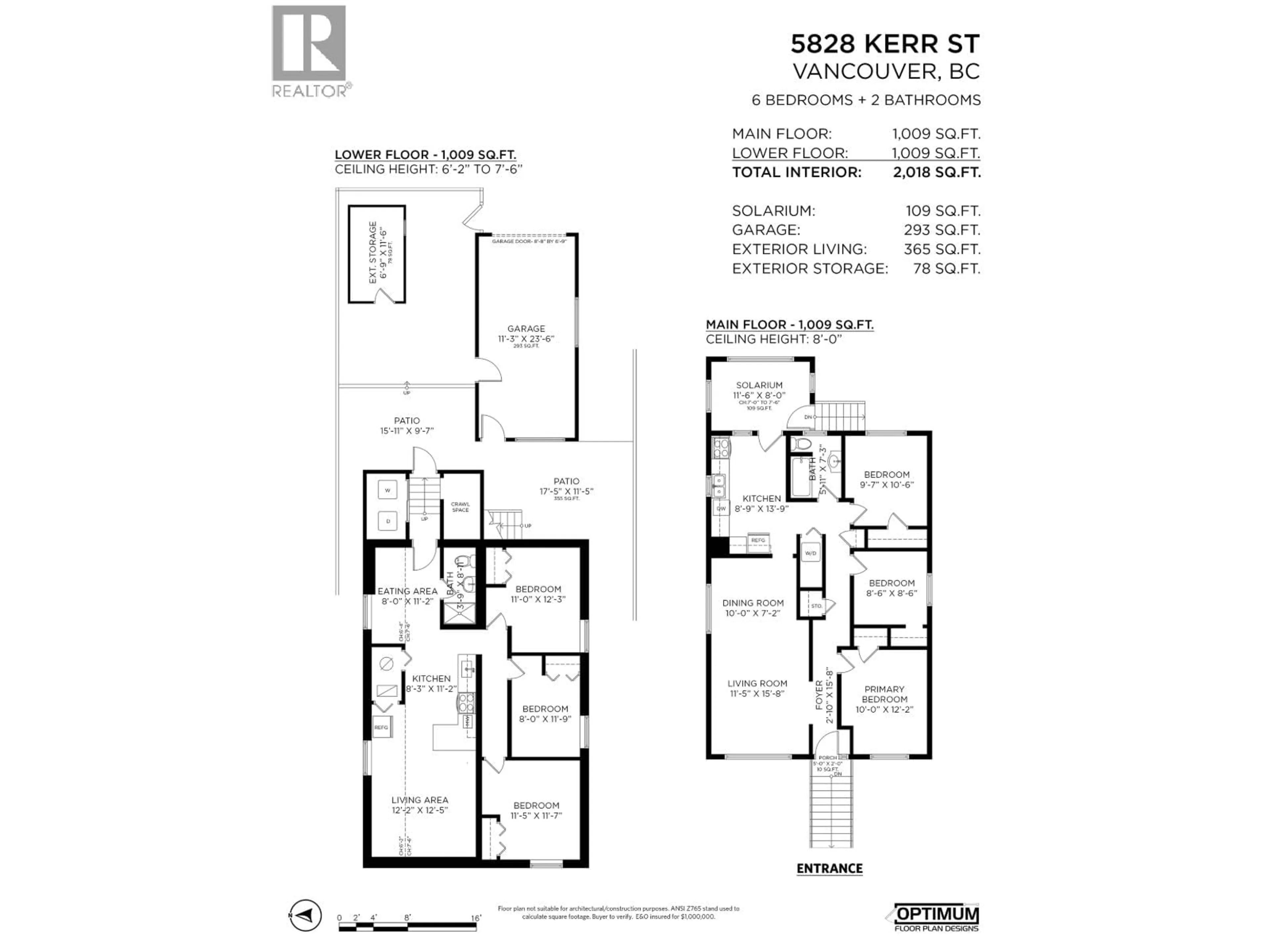 Floor plan for 5828 KERR STREET, Vancouver British Columbia V5R4C1