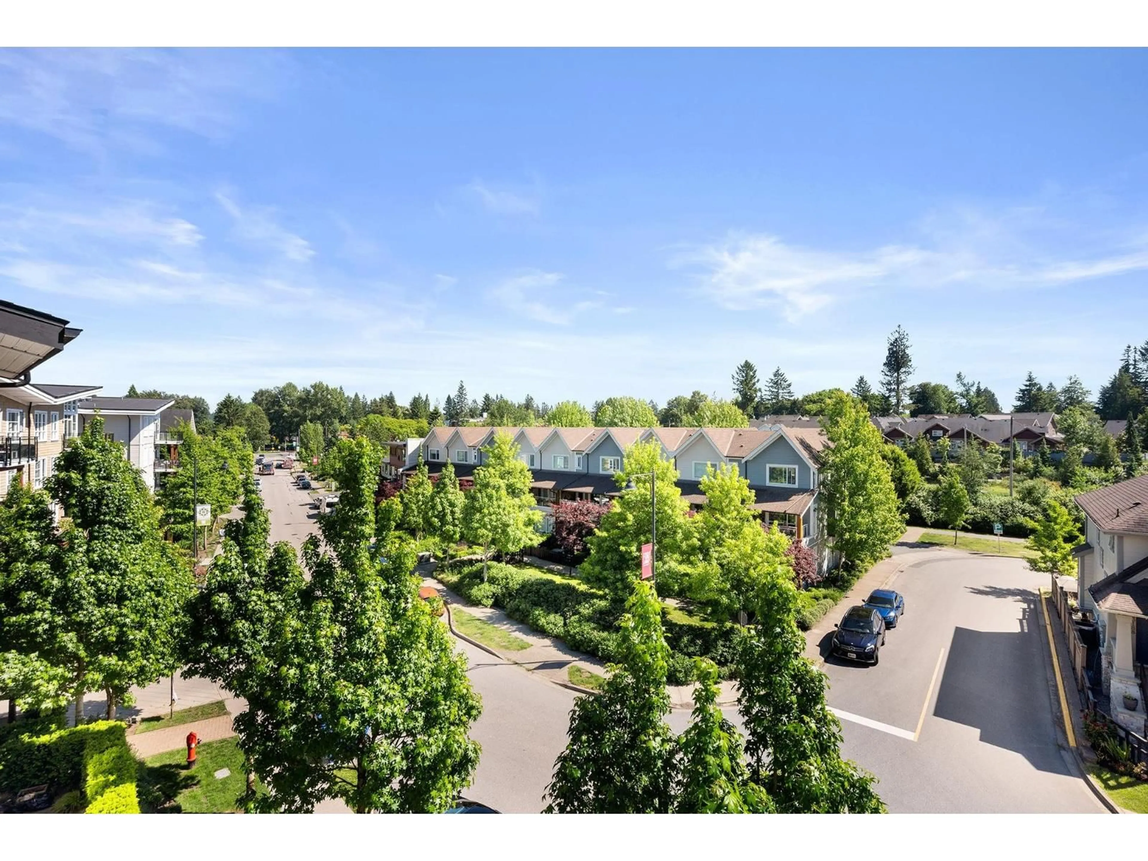 A pic from outside/outdoor area/front of a property/back of a property/a pic from drone, mountain view for 409 - 23215 BILLY BROWN ROAD, Langley British Columbia V1M0B7
