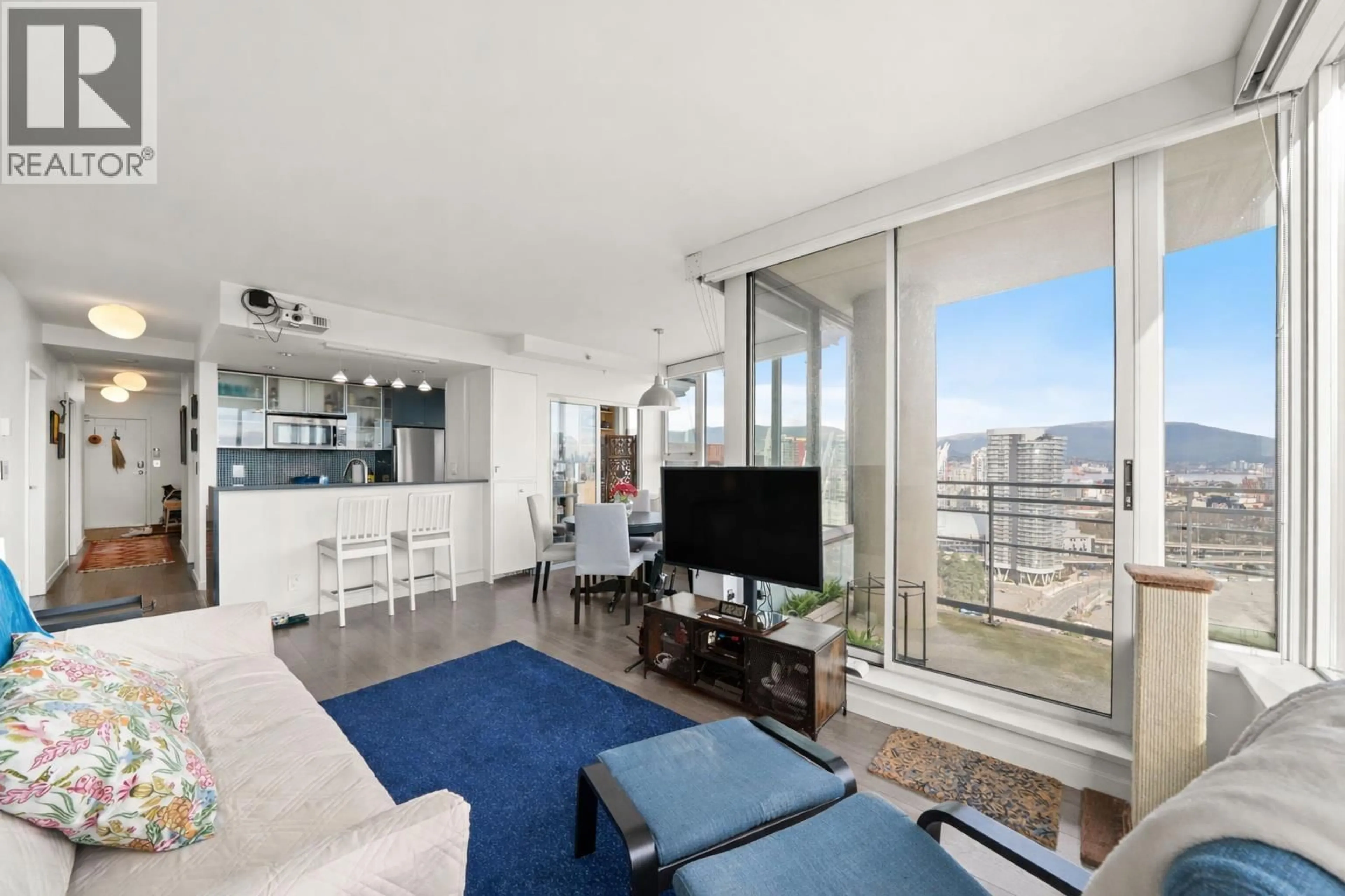 Living room with furniture, unknown for 3302 - 33 SMITHE STREET, Vancouver British Columbia V6B0B5