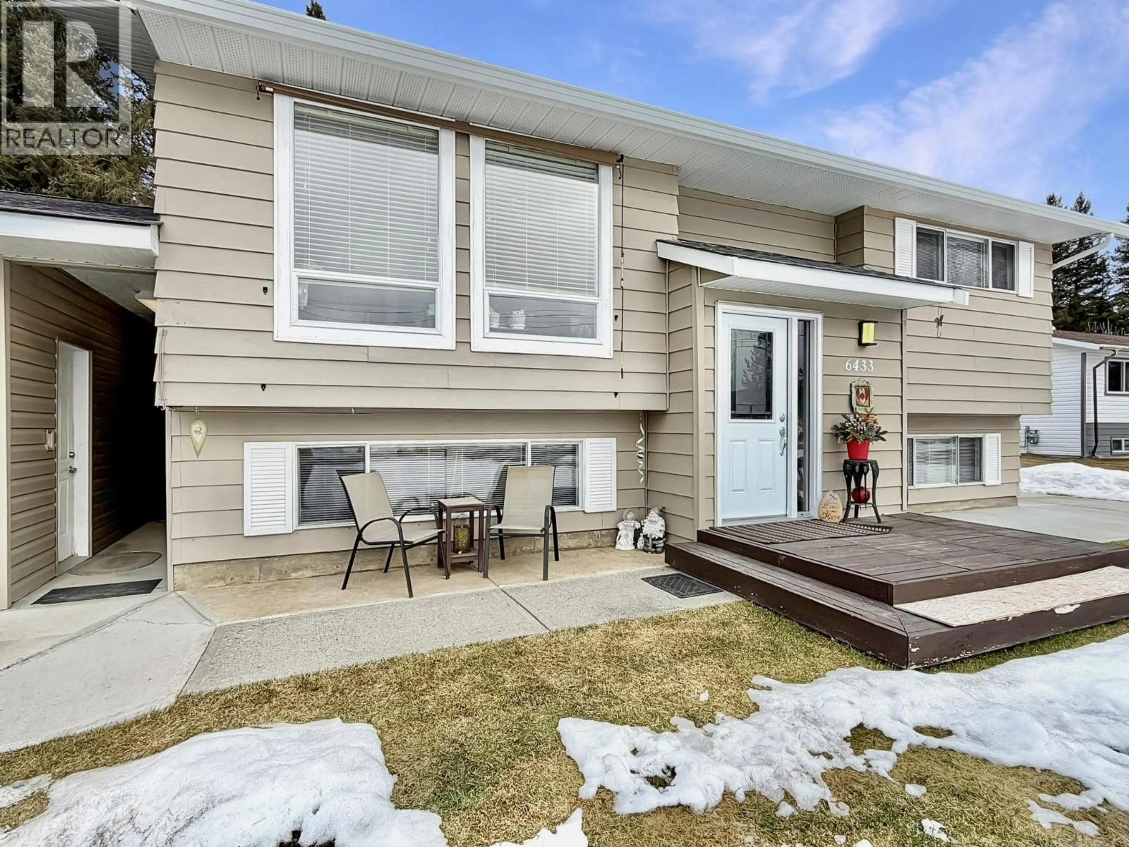 Home with vinyl exterior material, street for 6433 LYNX ROAD, Forest Grove British Columbia V0K1M0