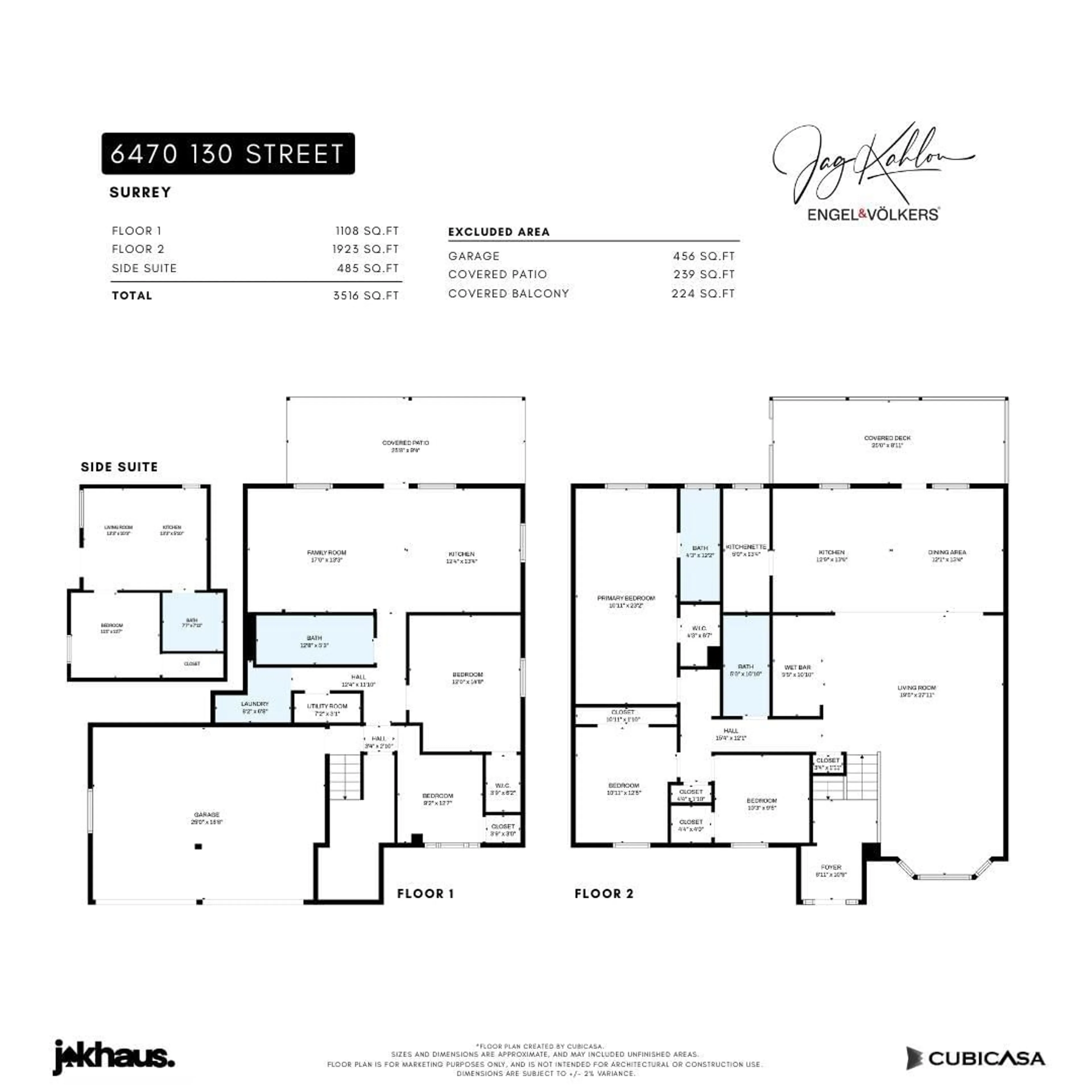 Floor plan for 6470 130 STREET, Surrey British Columbia V3W4J1