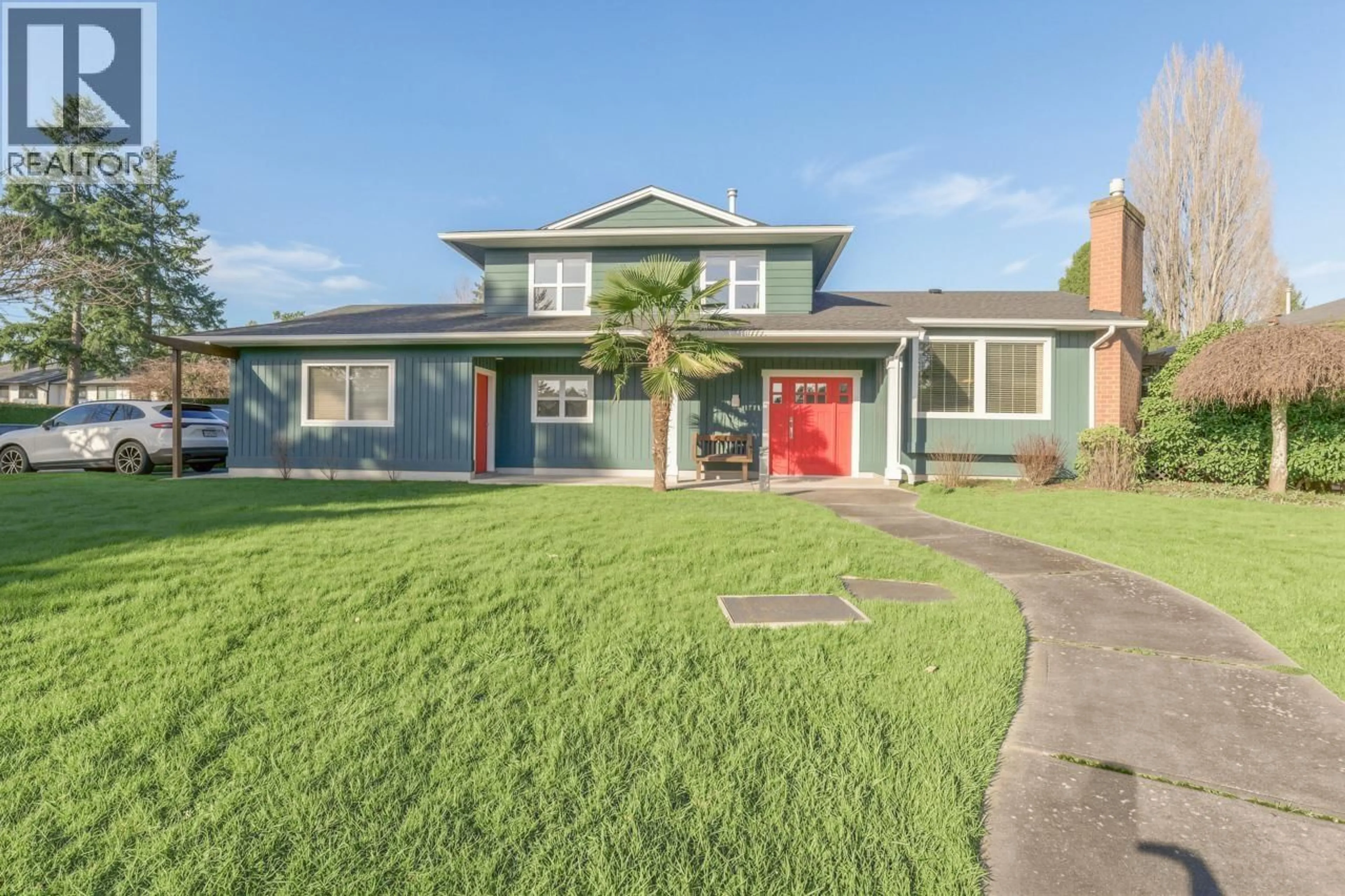 A pic from outside/outdoor area/front of a property/back of a property/a pic from drone, street for 11771 TRUMPETER DRIVE, Richmond British Columbia V7E3X4