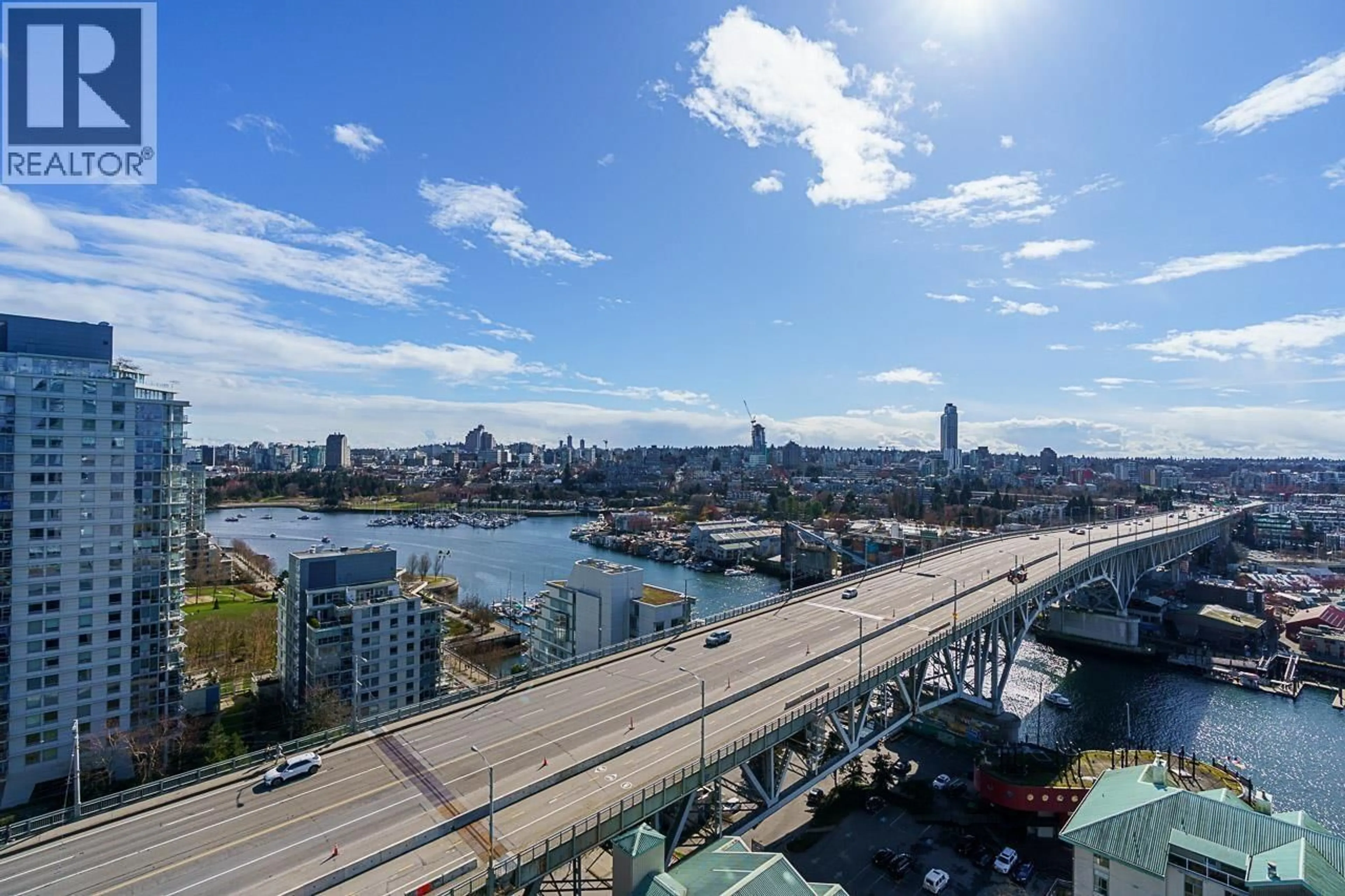 A pic from outside/outdoor area/front of a property/back of a property/a pic from drone, city buildings view from balcony for 2207 - 1500 HOWE STREET, Vancouver British Columbia V6Z2N1