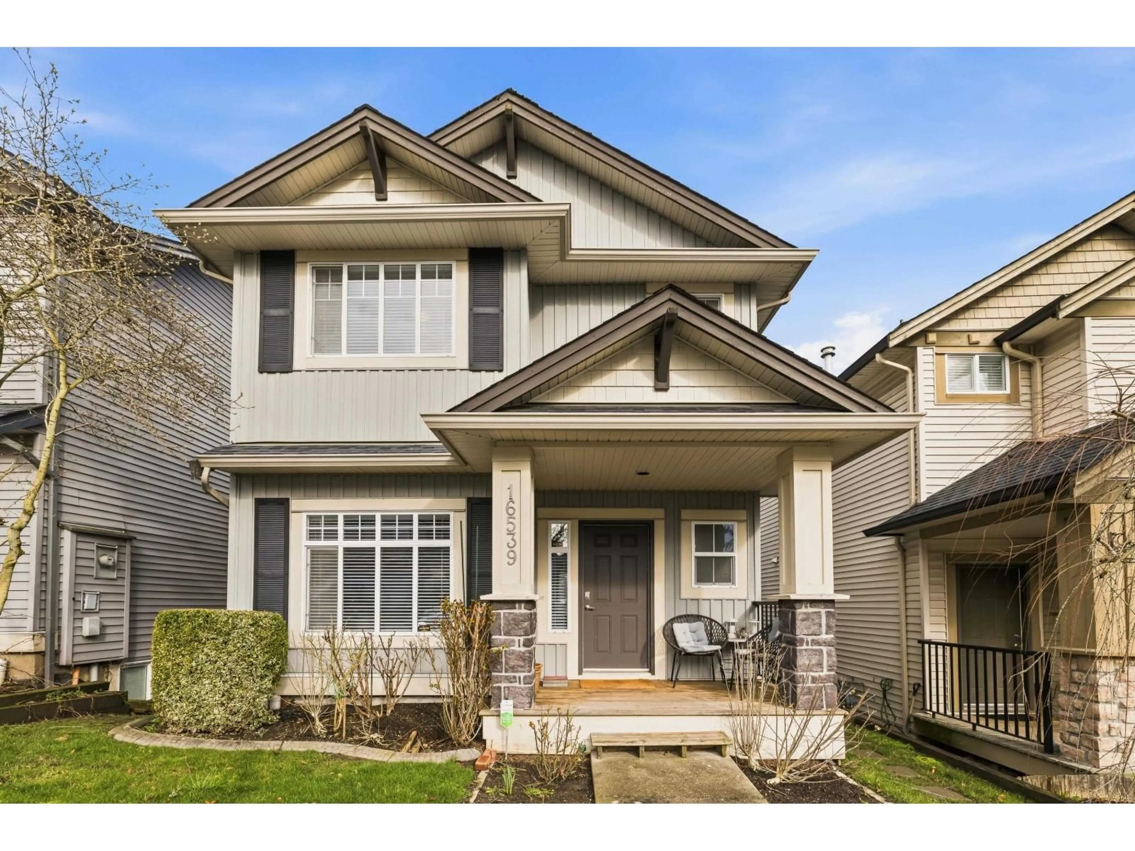 Home with vinyl exterior material, street for 16539 59A AVENUE, Surrey British Columbia V3S4N9