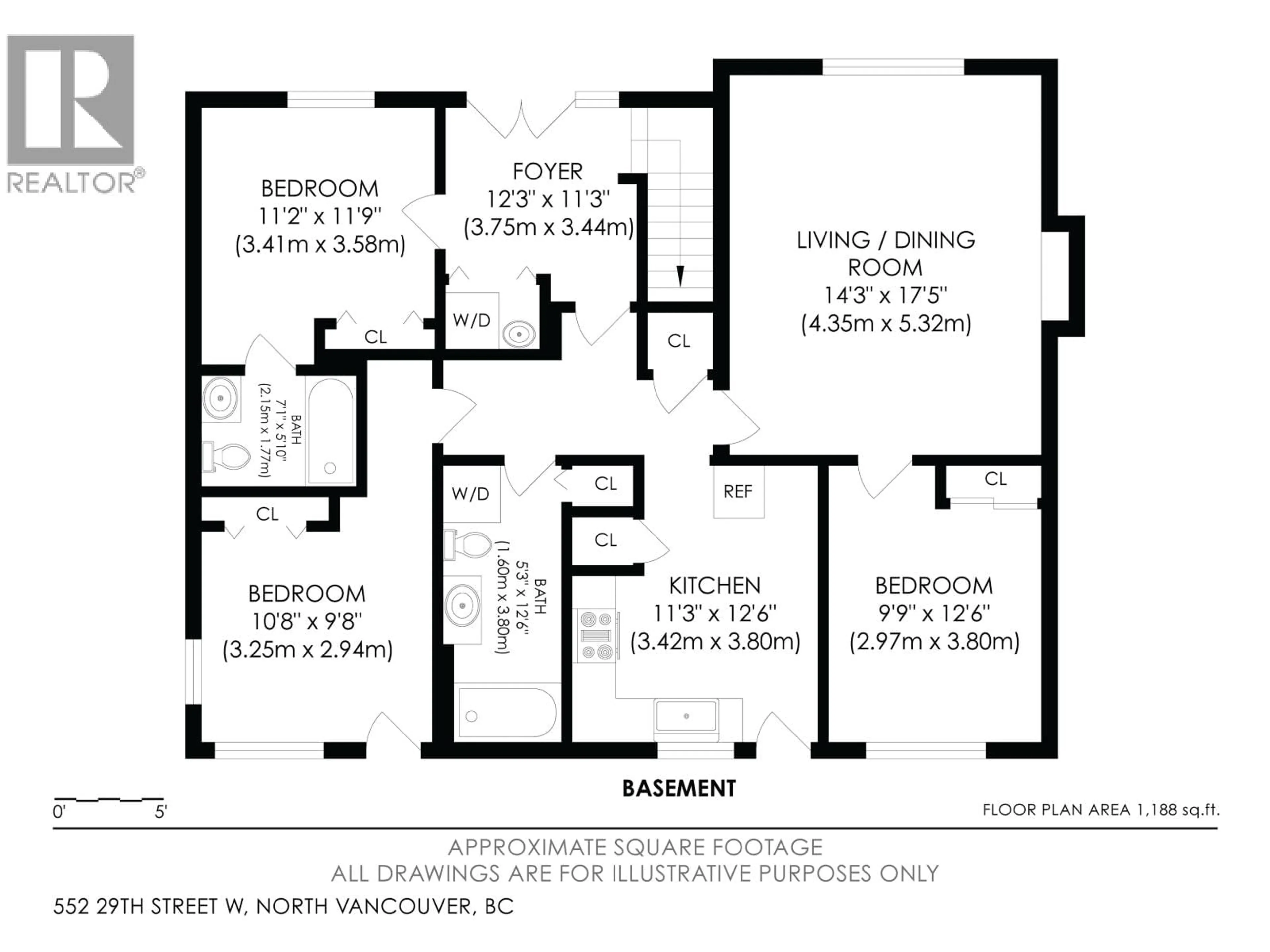 Floor plan for 552 29TH STREET, North Vancouver British Columbia V7N2K1
