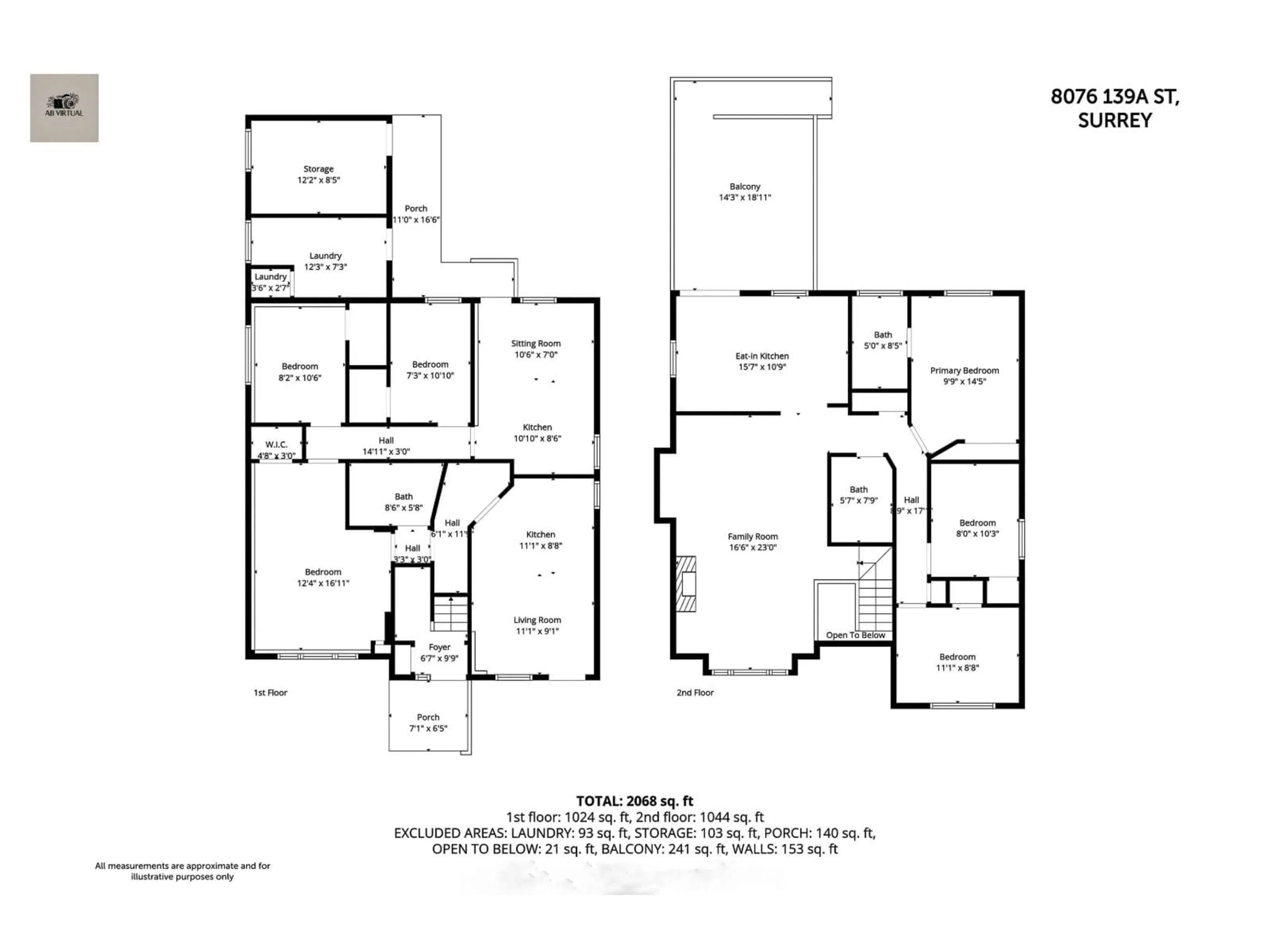 Floor plan for 8076 139A STREET, Surrey British Columbia V3W8P6