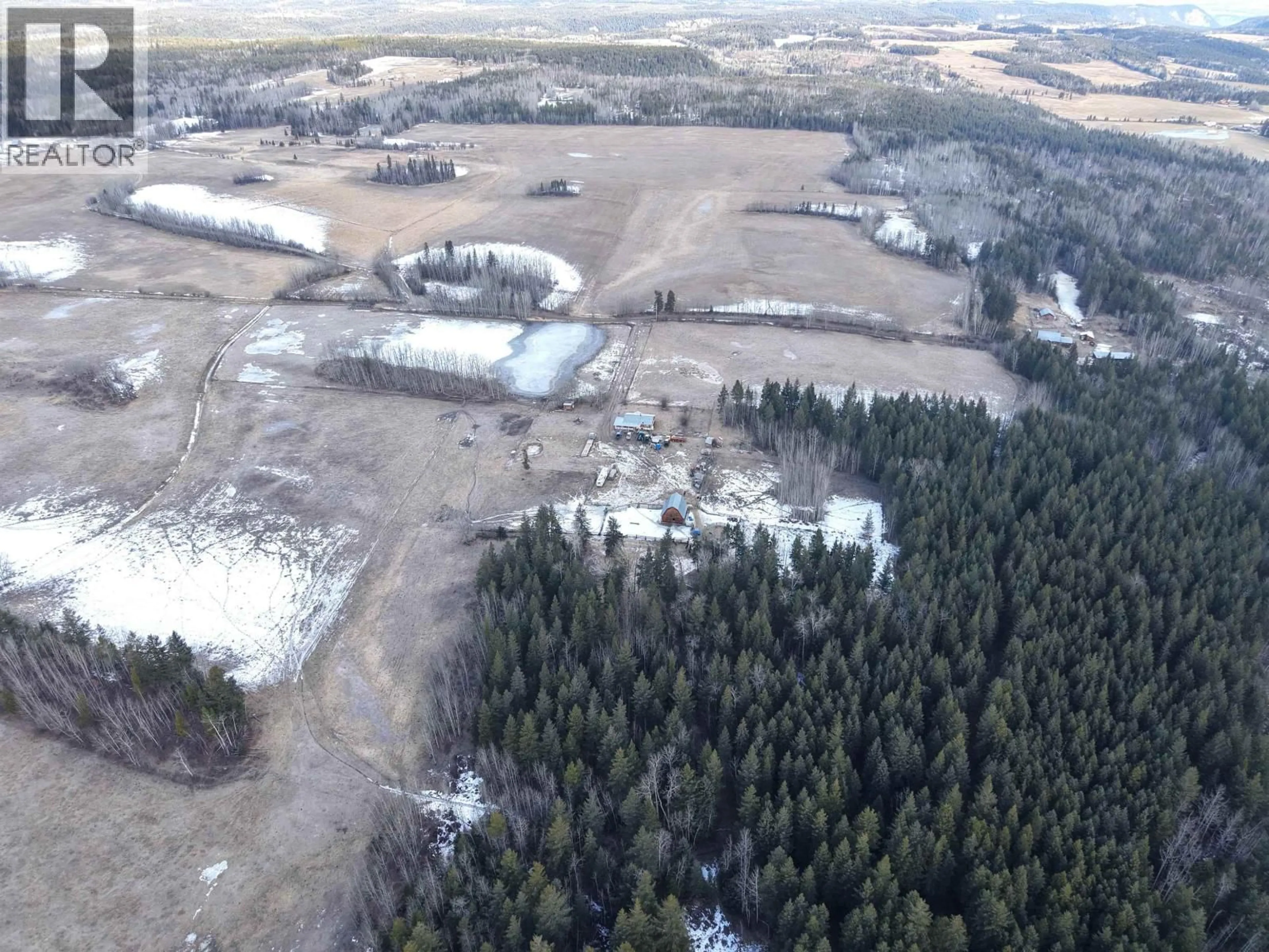 A pic from outside/outdoor area/front of a property/back of a property/a pic from drone, forest/trees view for 887 PARKER ROAD, Quesnel British Columbia V2J6R2