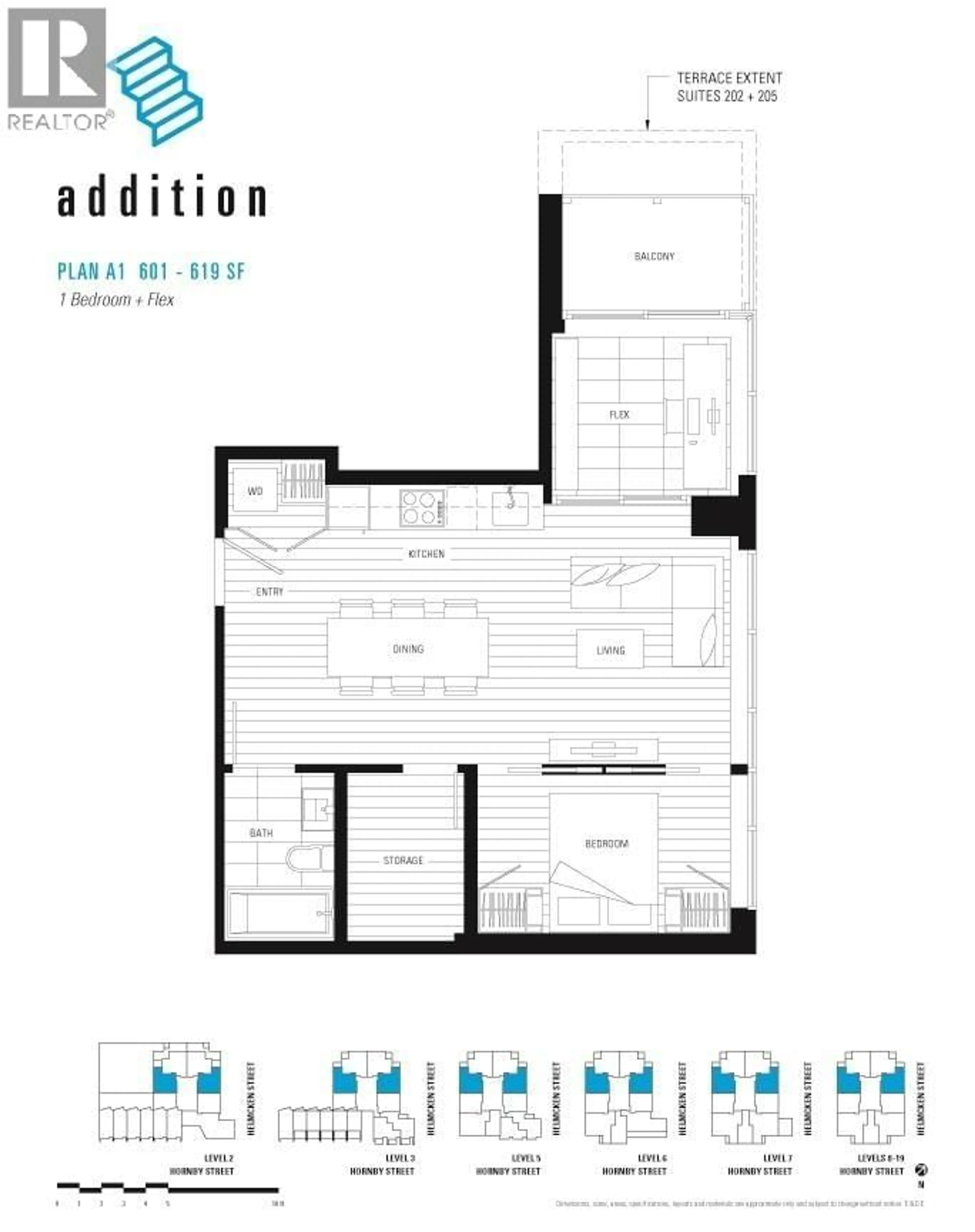 Floor plan for 510 - 1133 HORNBY STREET, Vancouver British Columbia V6Z1W1