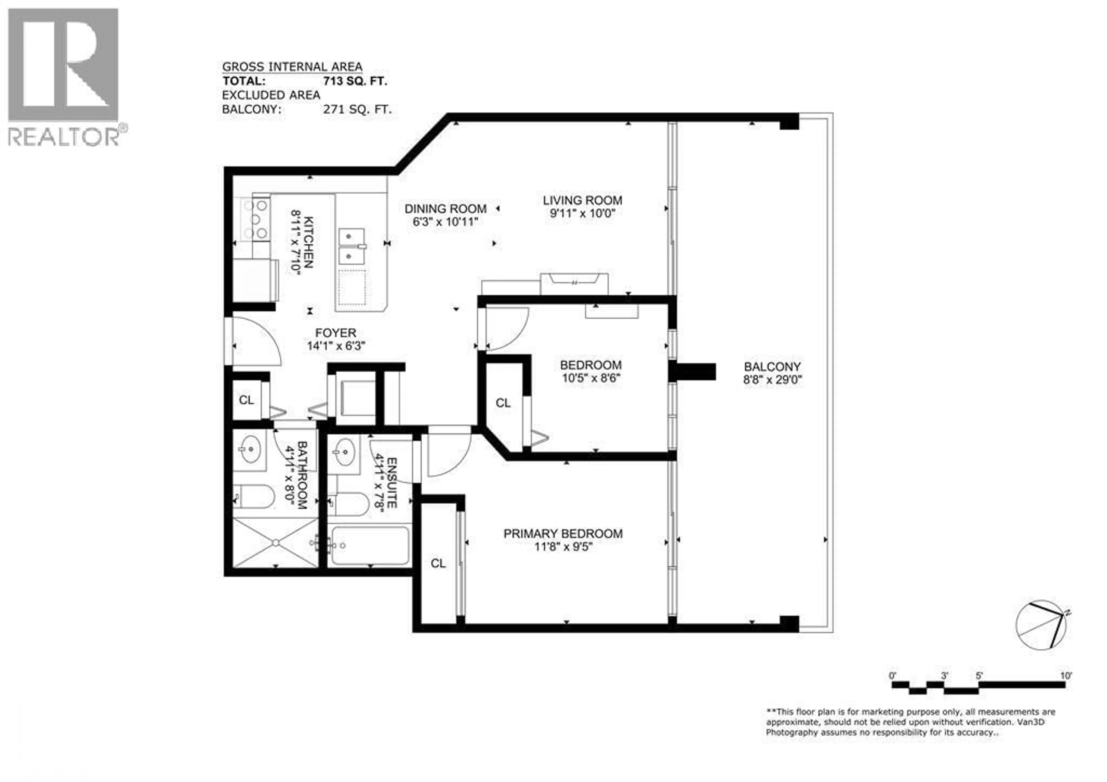 Floor plan for 1004 - 6823 STATION HILL DRIVE, Burnaby British Columbia V3N0A9