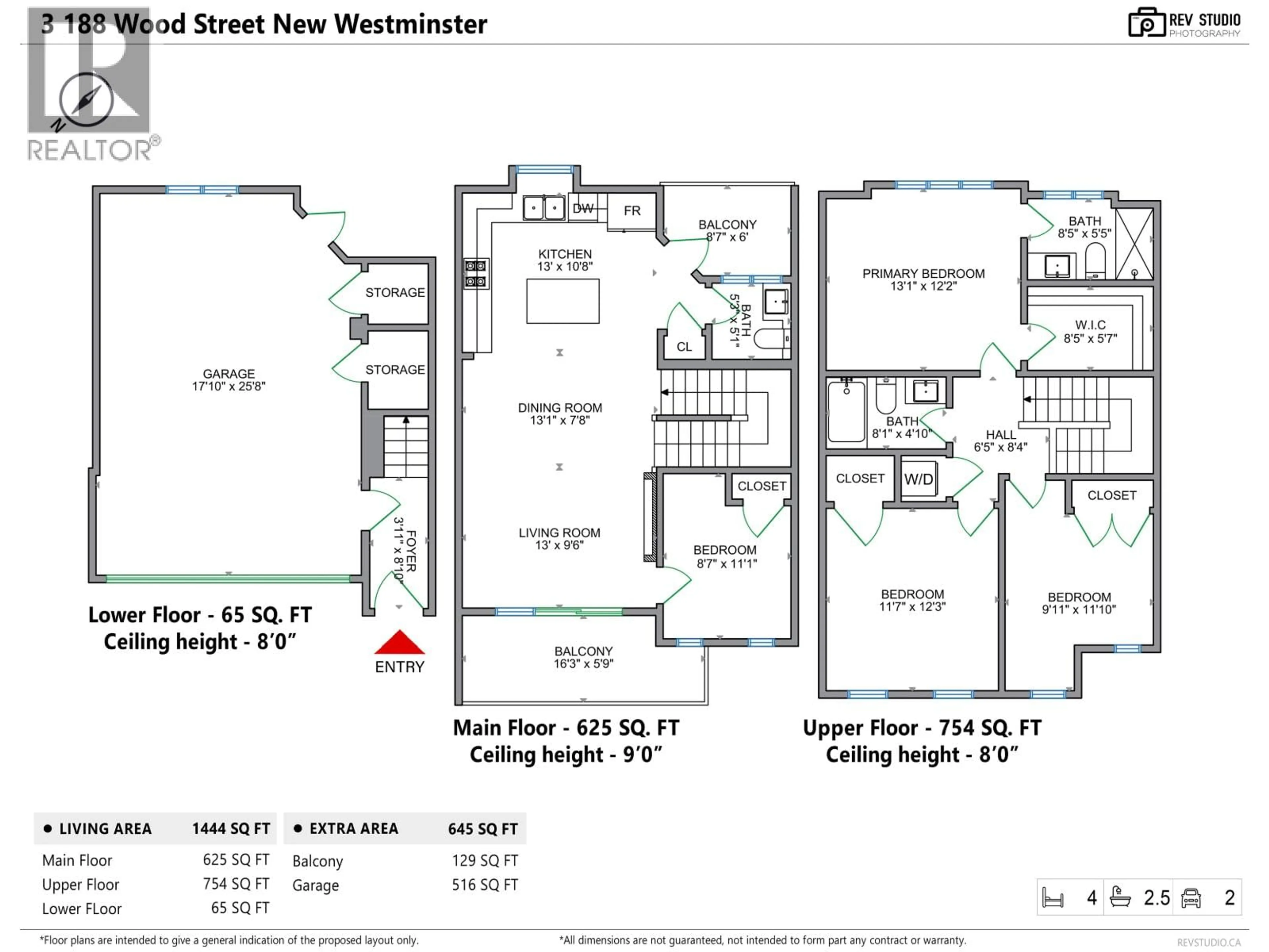 Floor plan for 3 - 188 WOOD STREET, New Westminster British Columbia V3M0H6